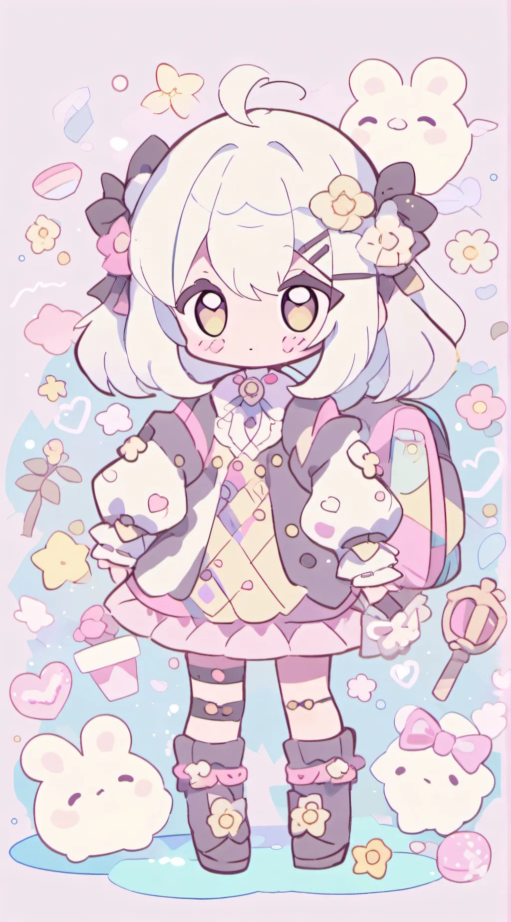 ai character: CLASS 1A!!! background