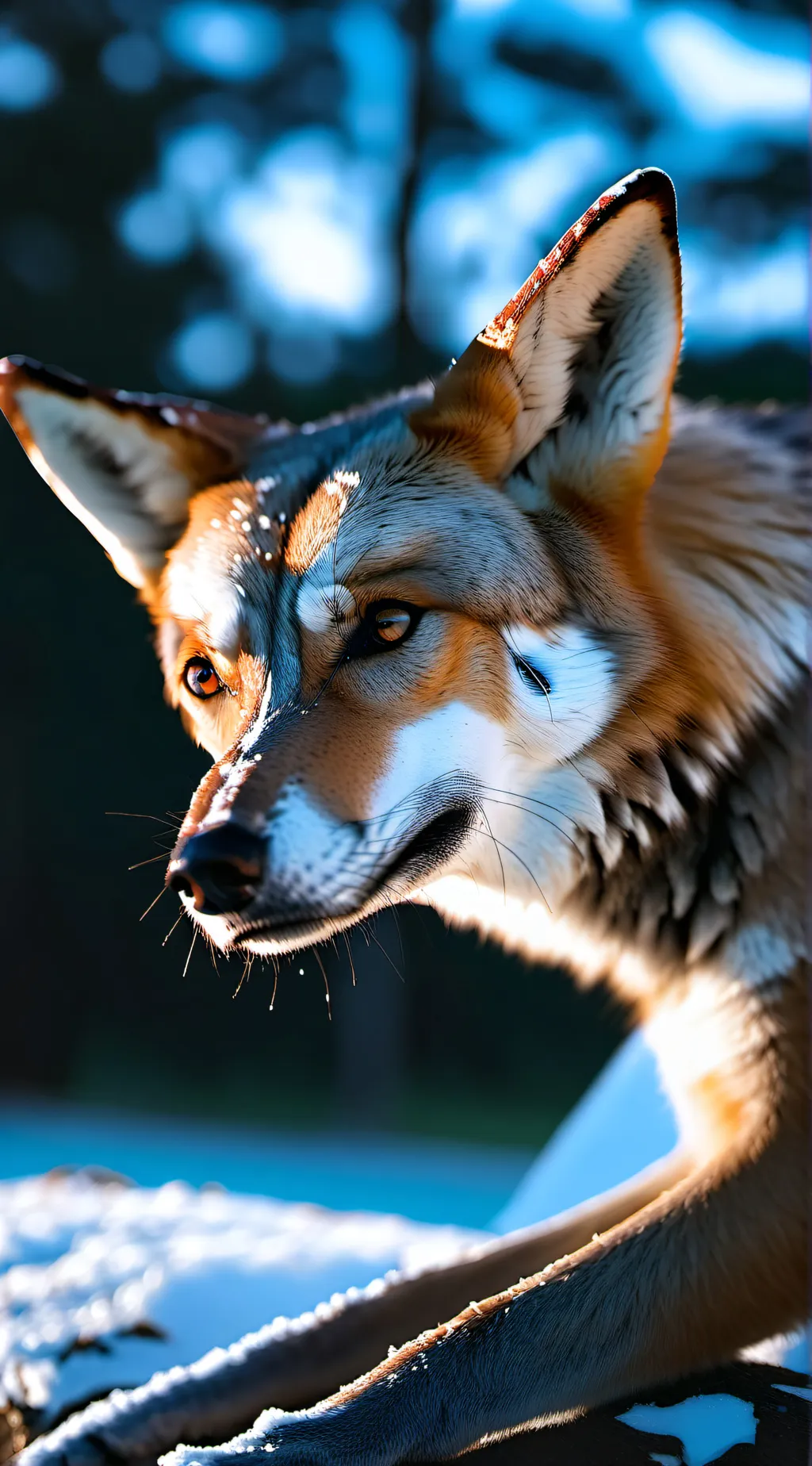 ai character: Red fox background