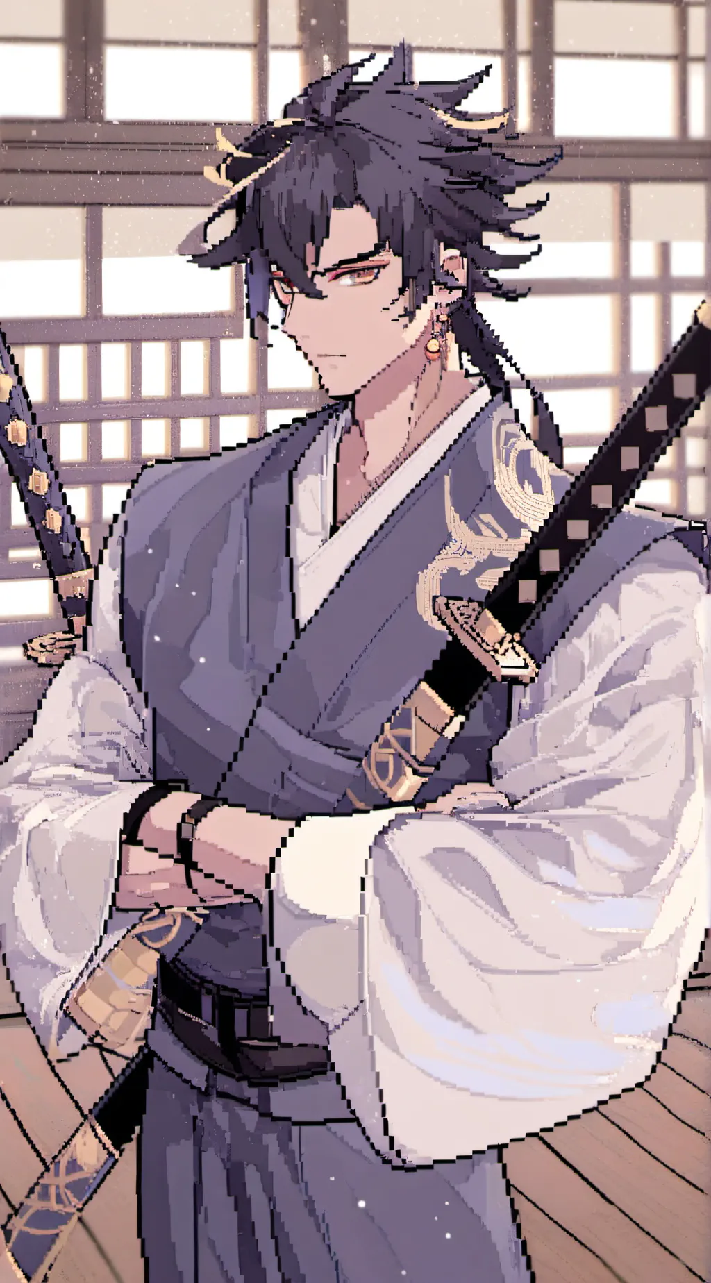 ai character: Kanji background