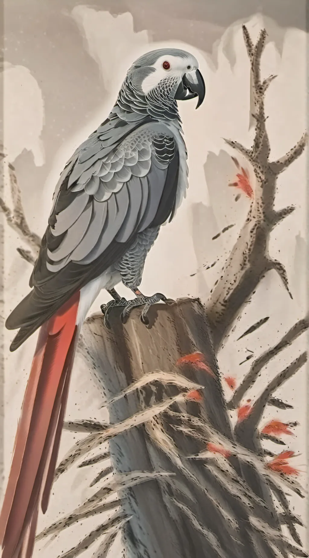 ai character: My bird Carlo  background