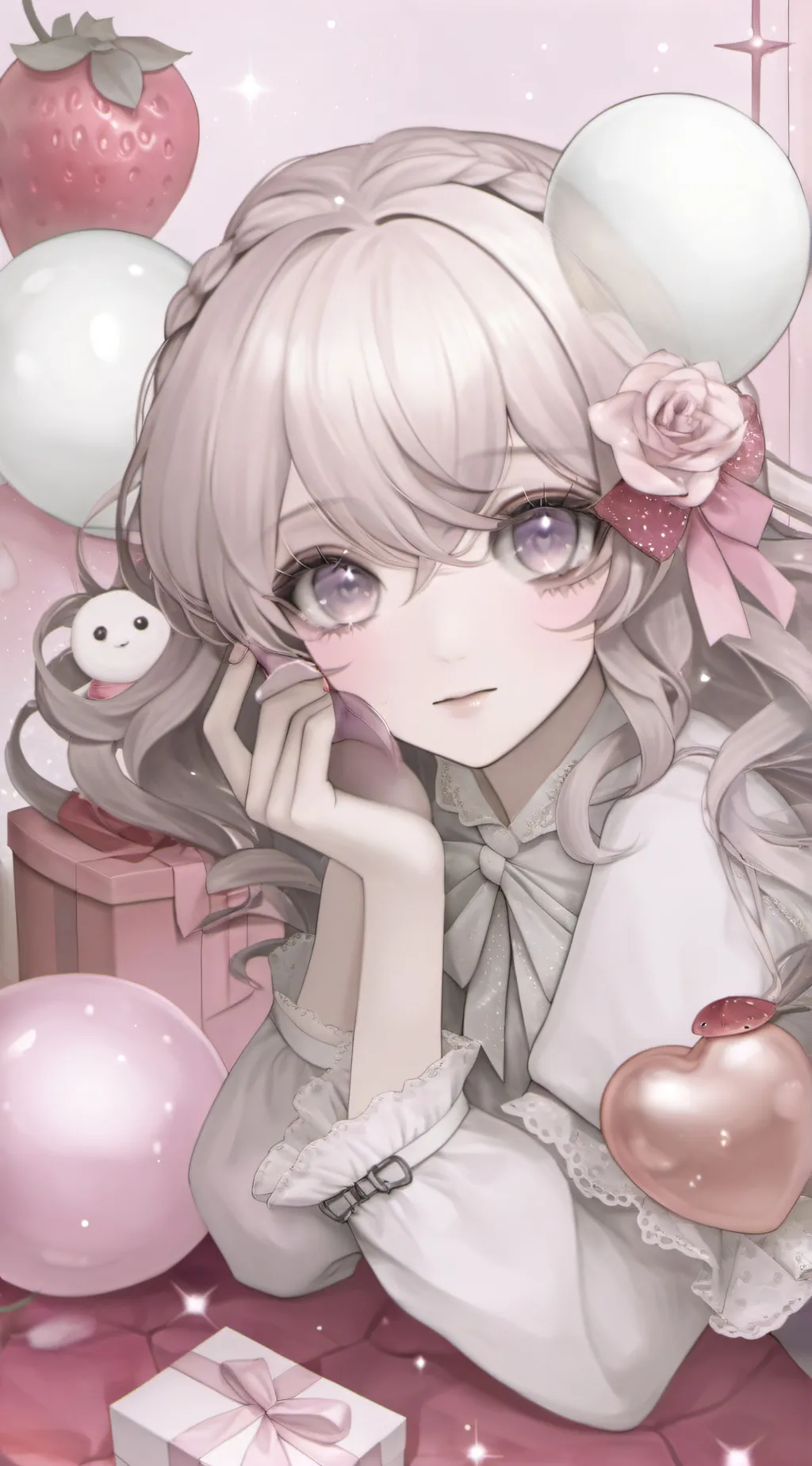 ai character: Bluey fam background