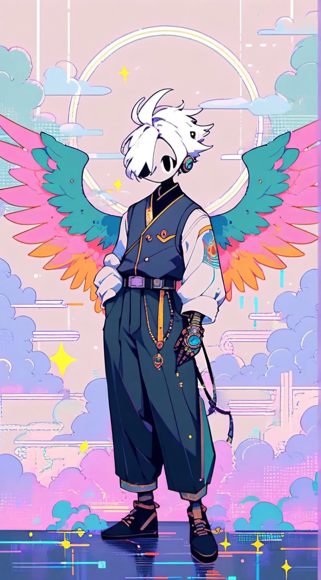 ai character: Rld human b-55 background