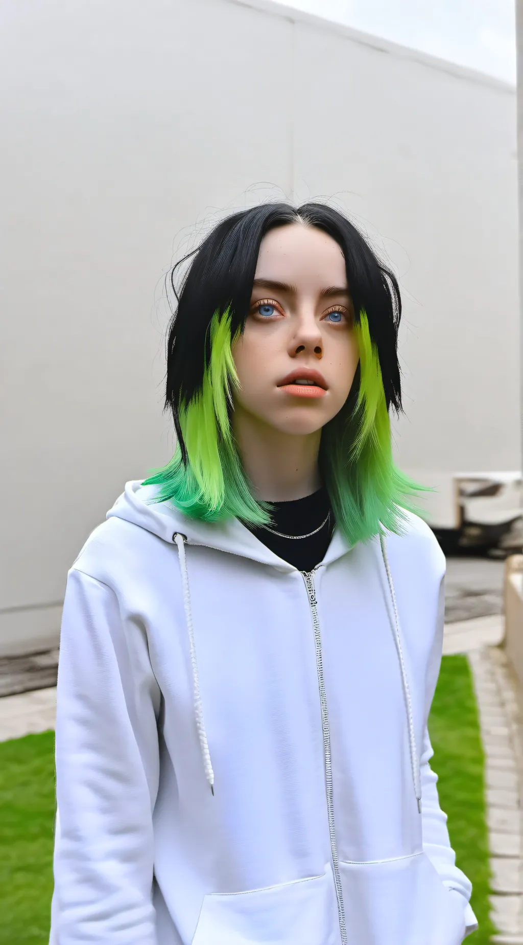 ai character: Billie Eilish background