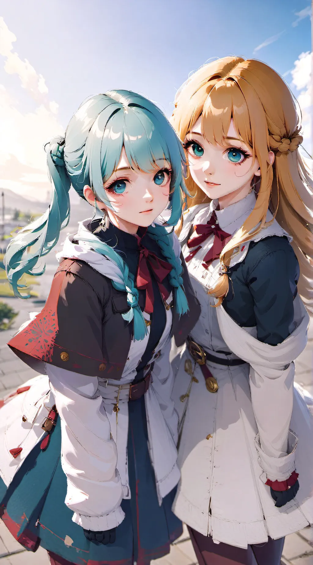 ai character: Lily and Lucy background