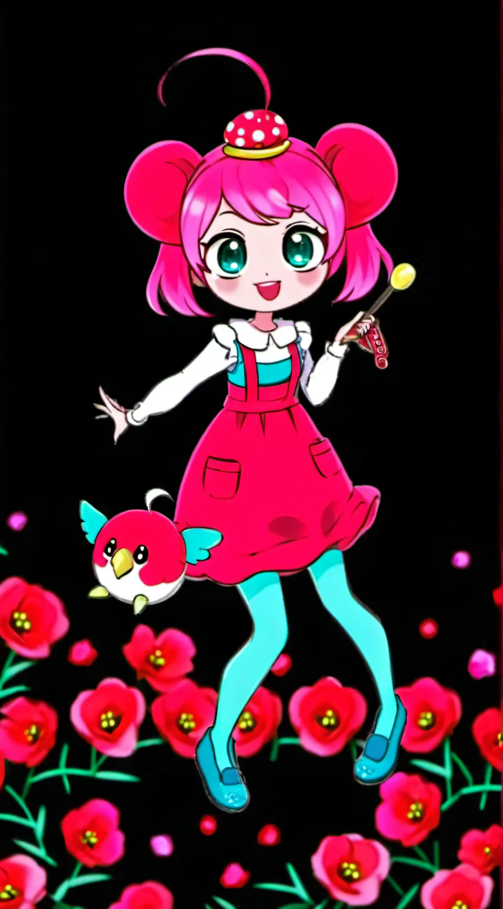 ai character: baby long legs  background