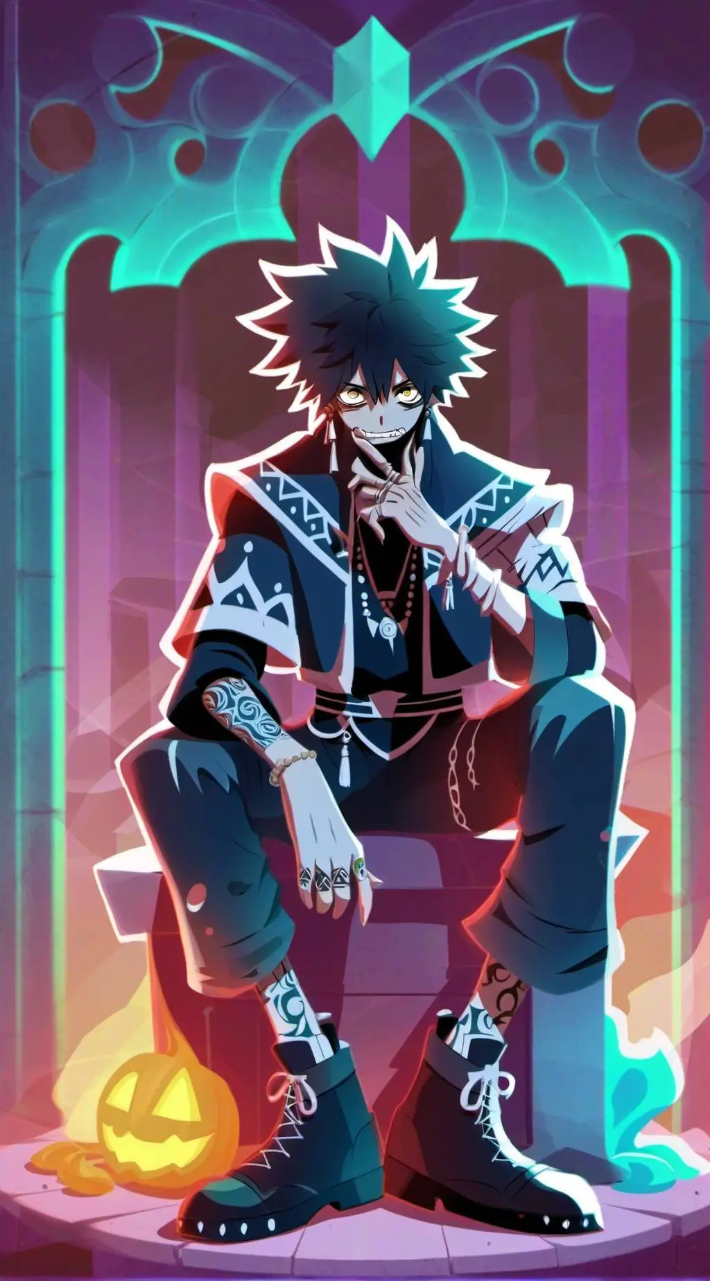 ai character: dabi  background