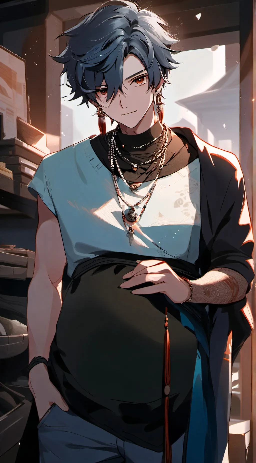 ai character: finn  background