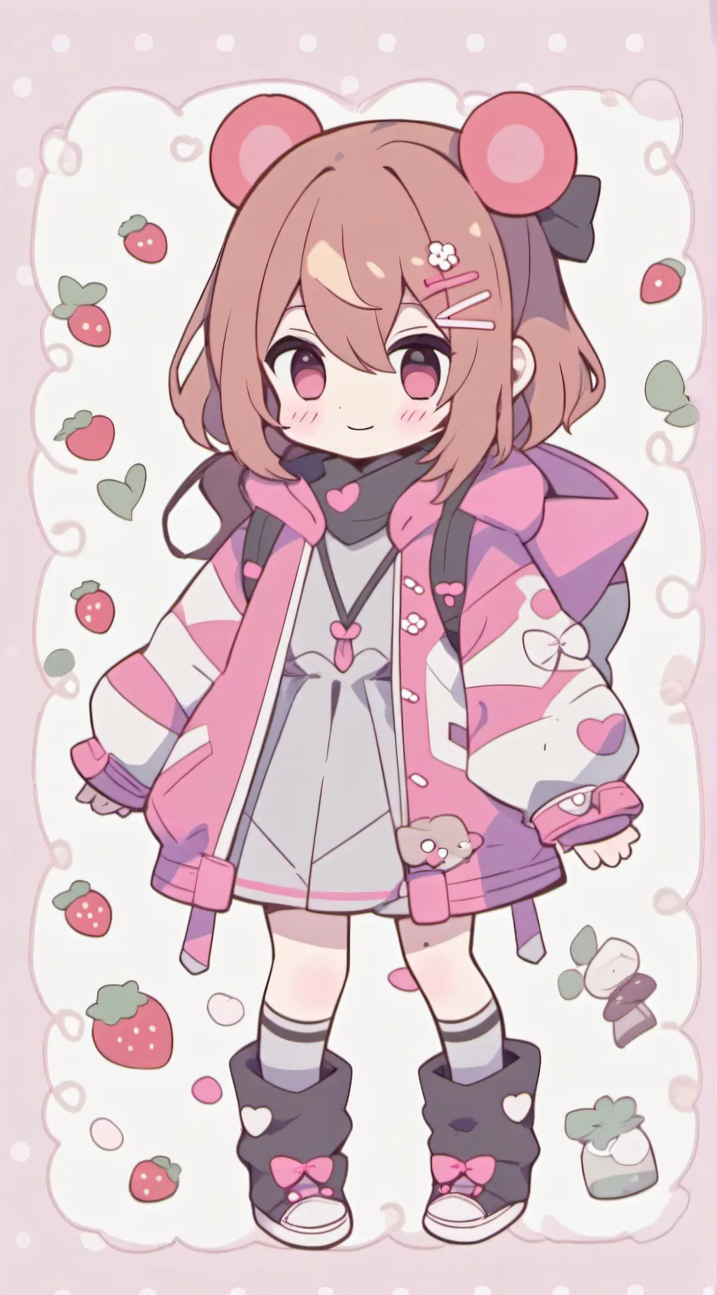 ai character: icy background