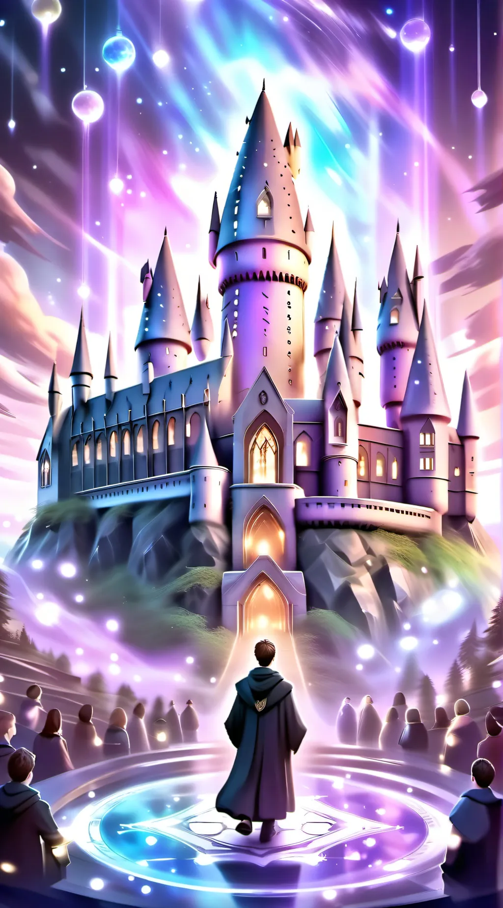 ai character: Hogwarts background