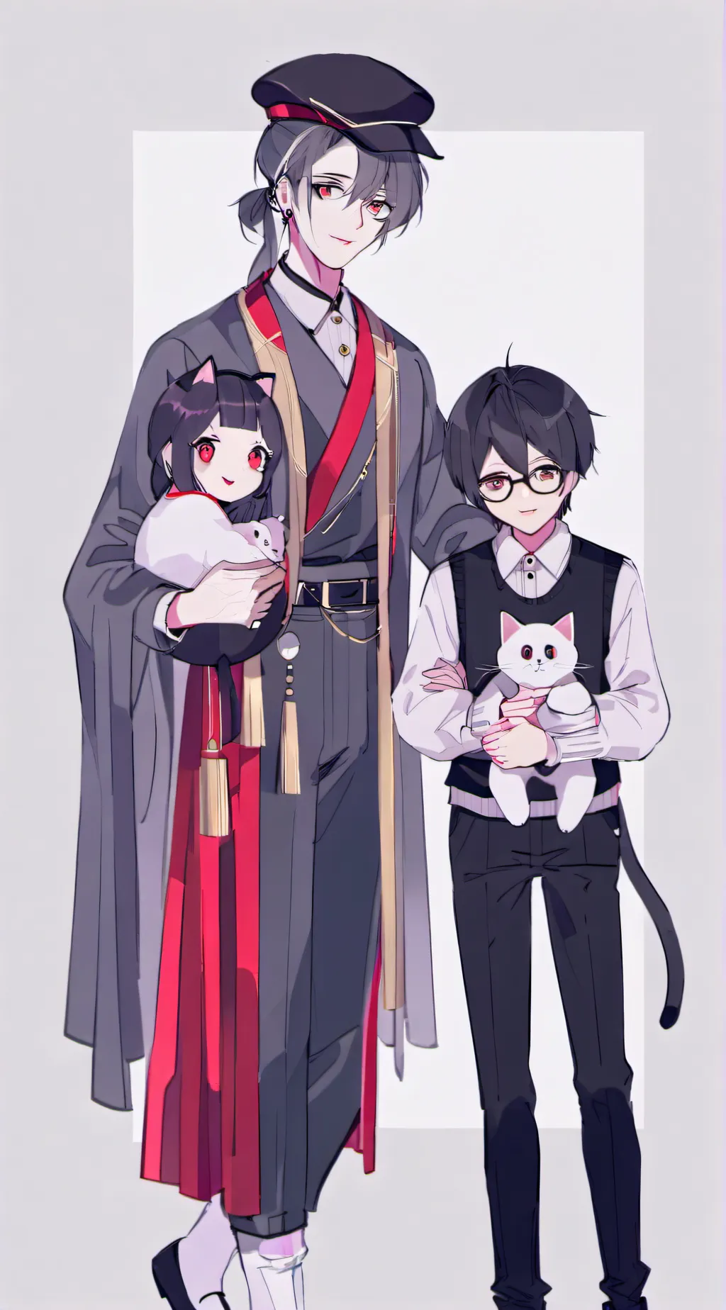 ai character: Cat  background