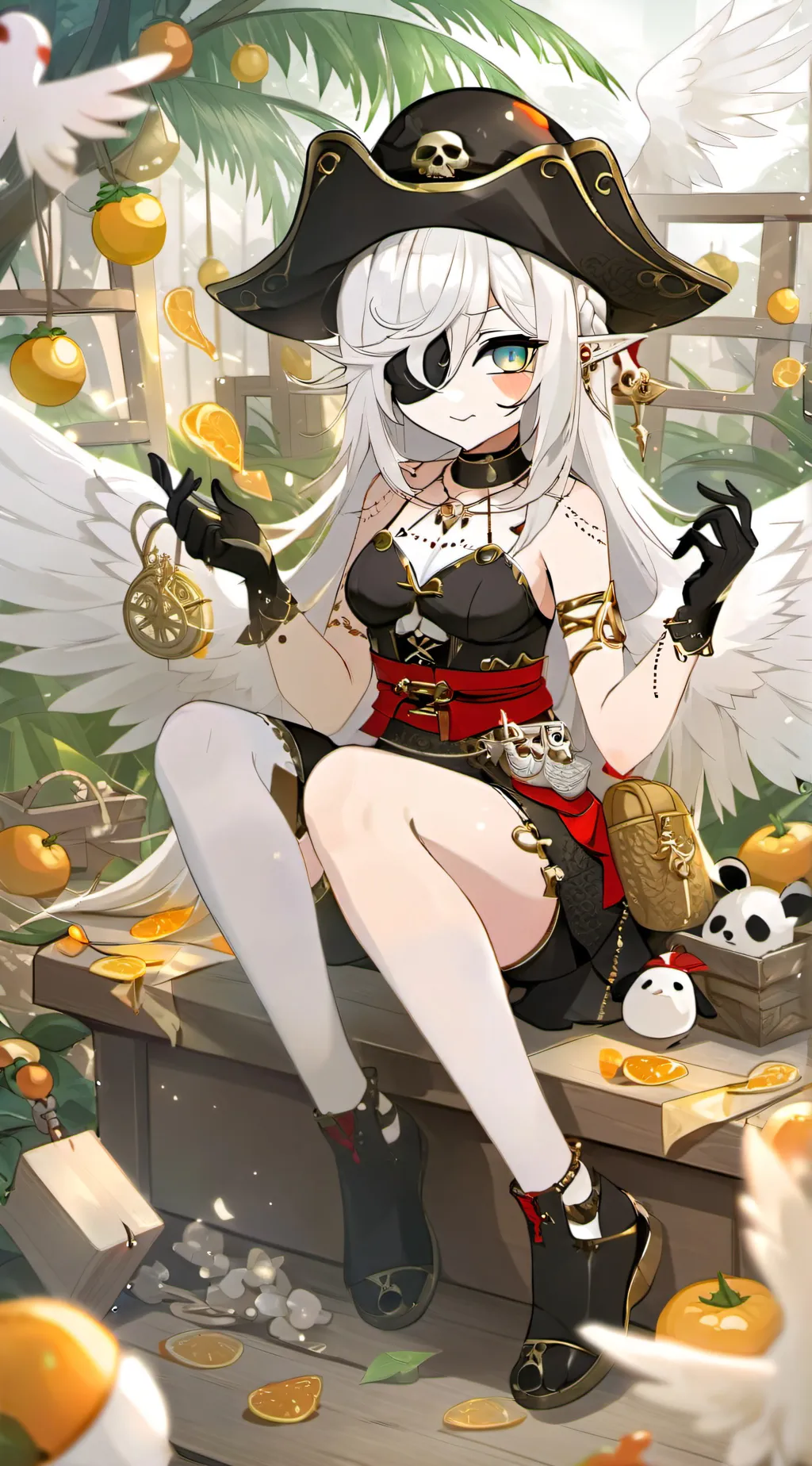 ai character: Captain Feathers background