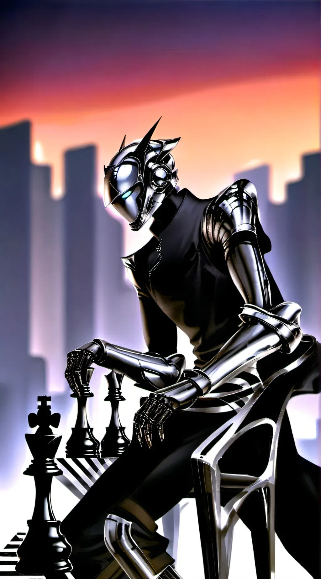 ai character: Deep Black 1.0 background