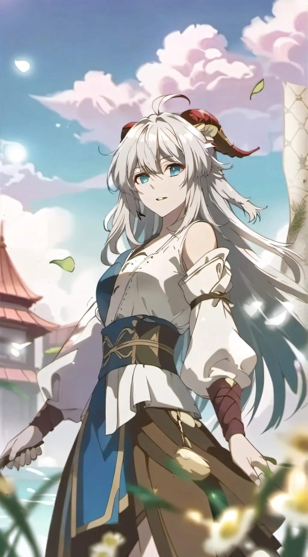 ai character: Dragon queen two background