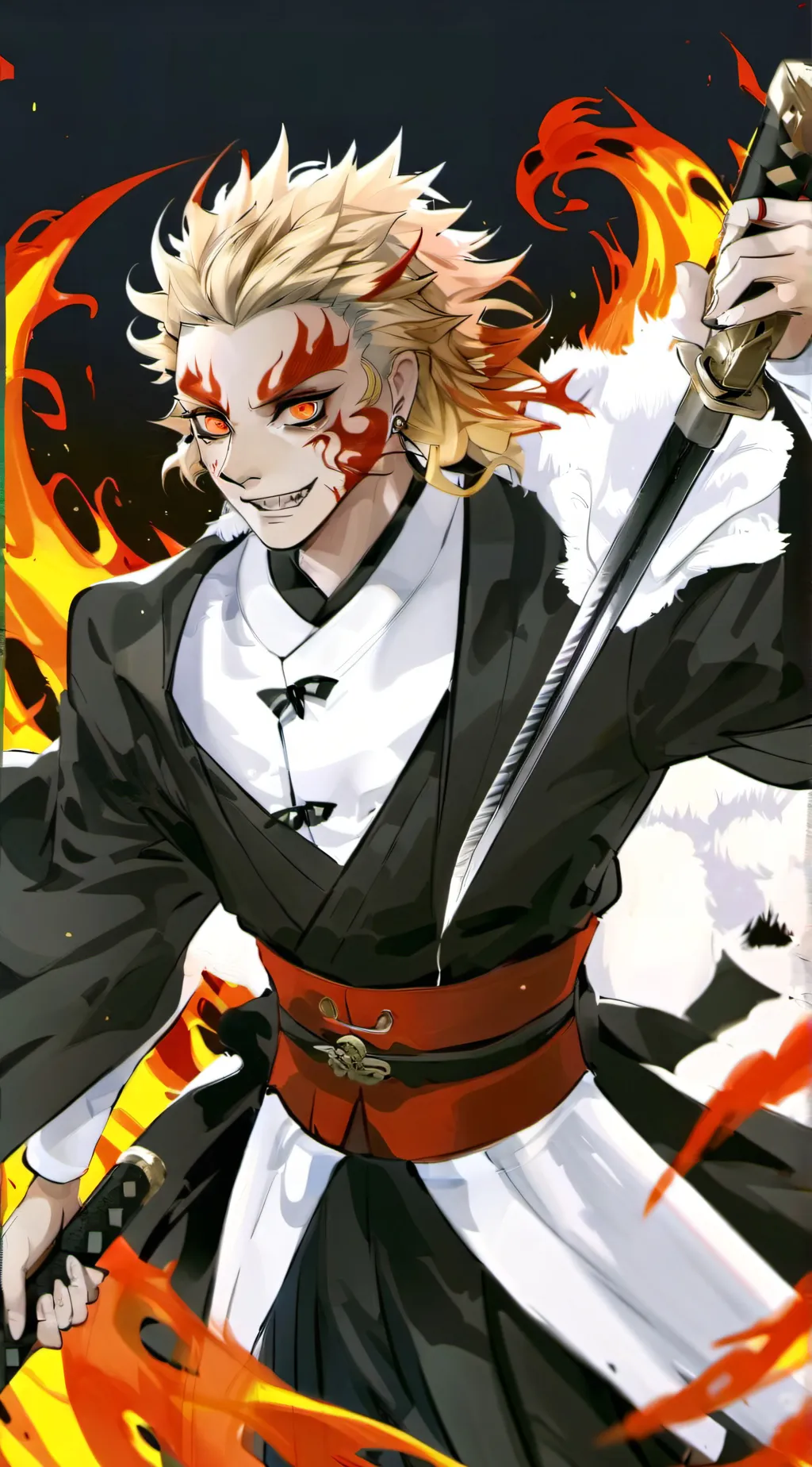 ai character: Kyojuro Rengoku background