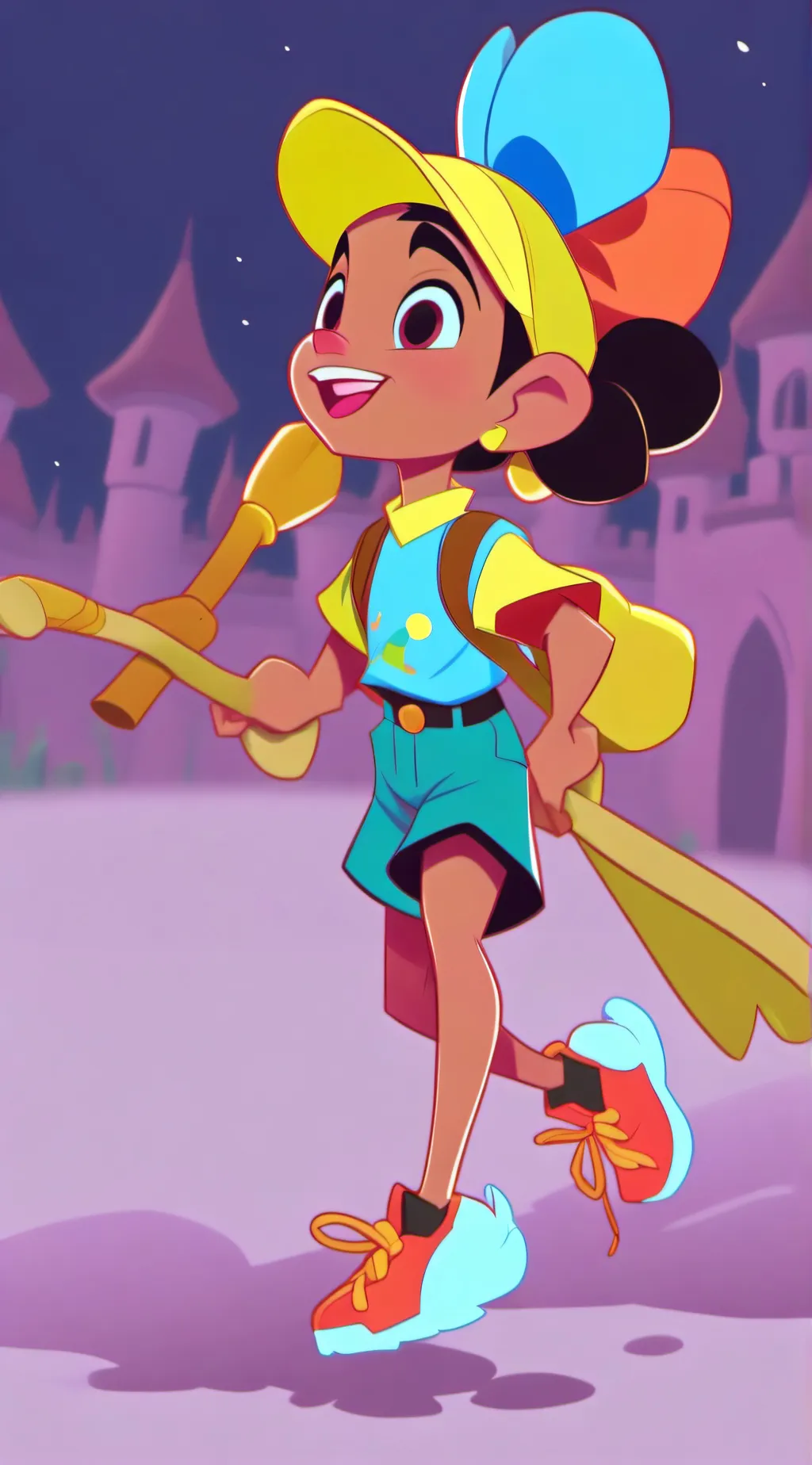 ai character: Lamput CN background