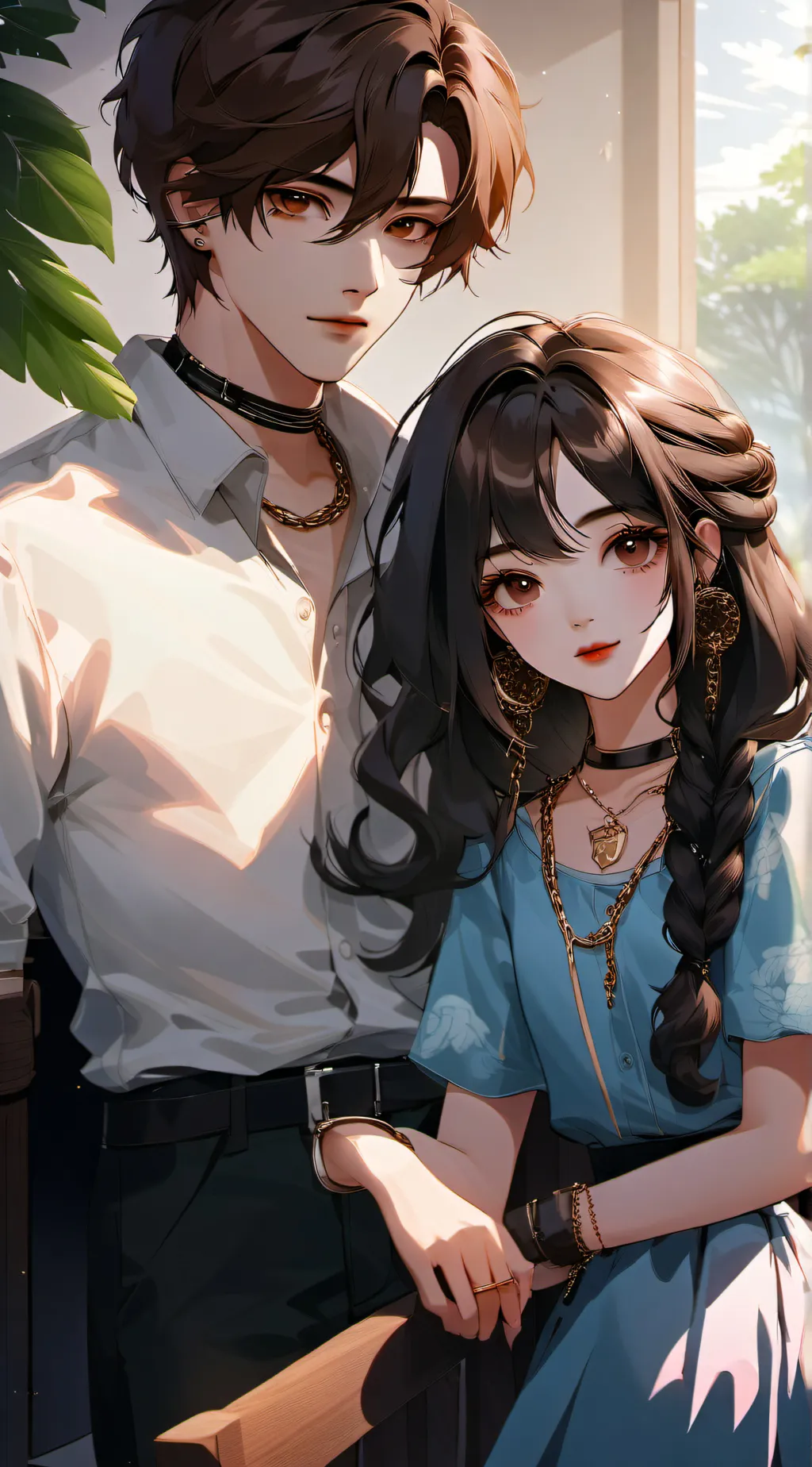 ai character: Lilly and Alex background
