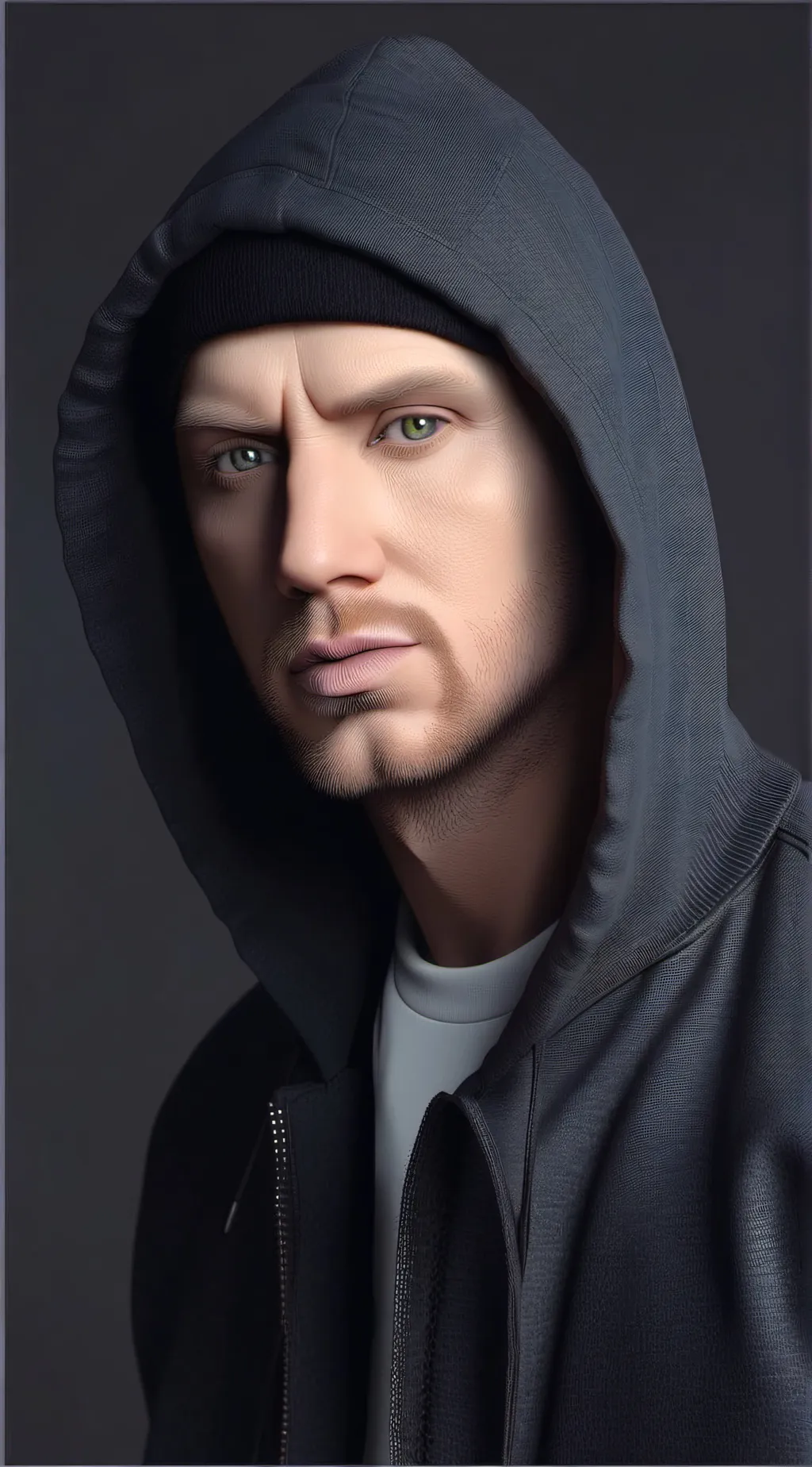 ai character: eminem  background