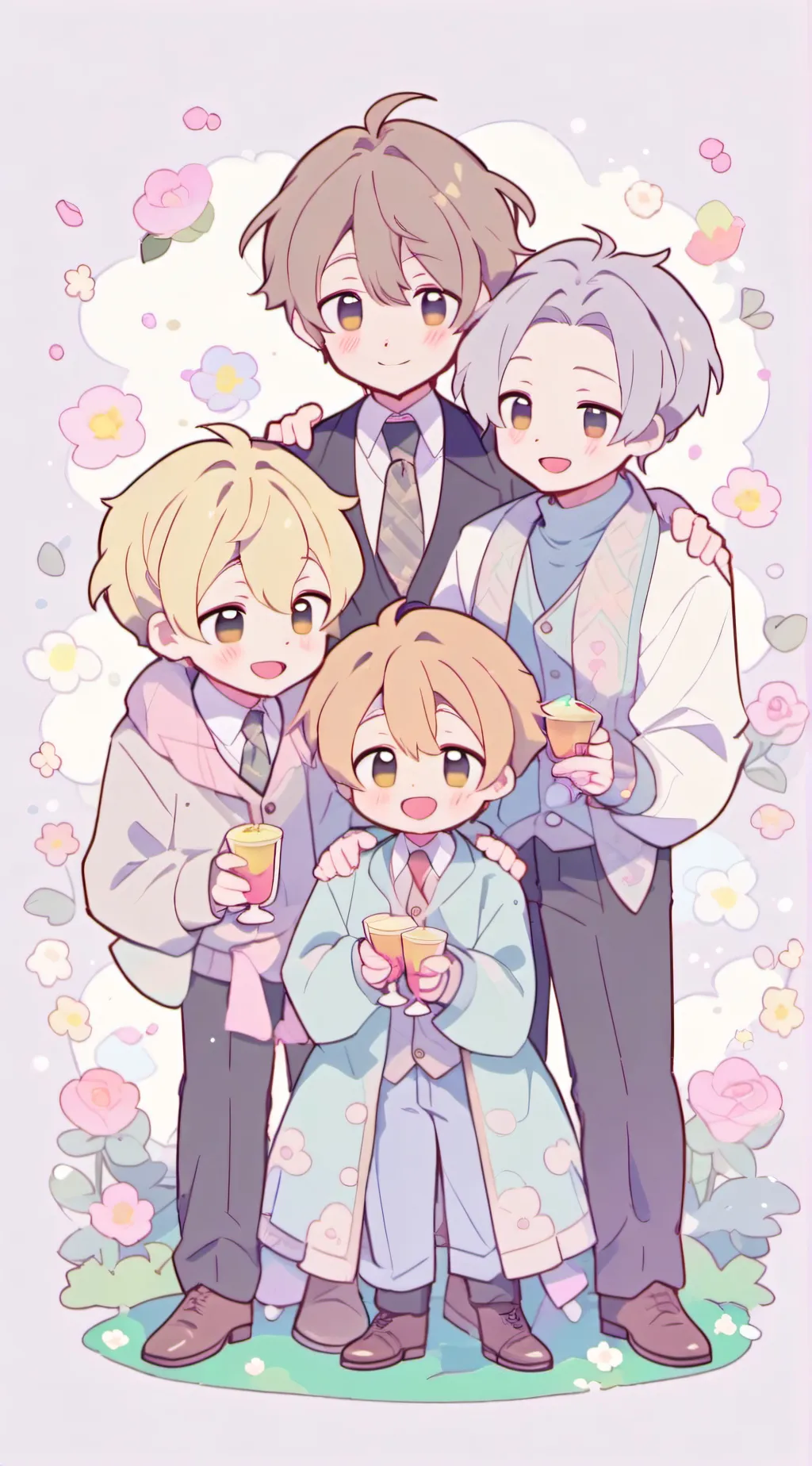 ai character: Chibi Gay Family background