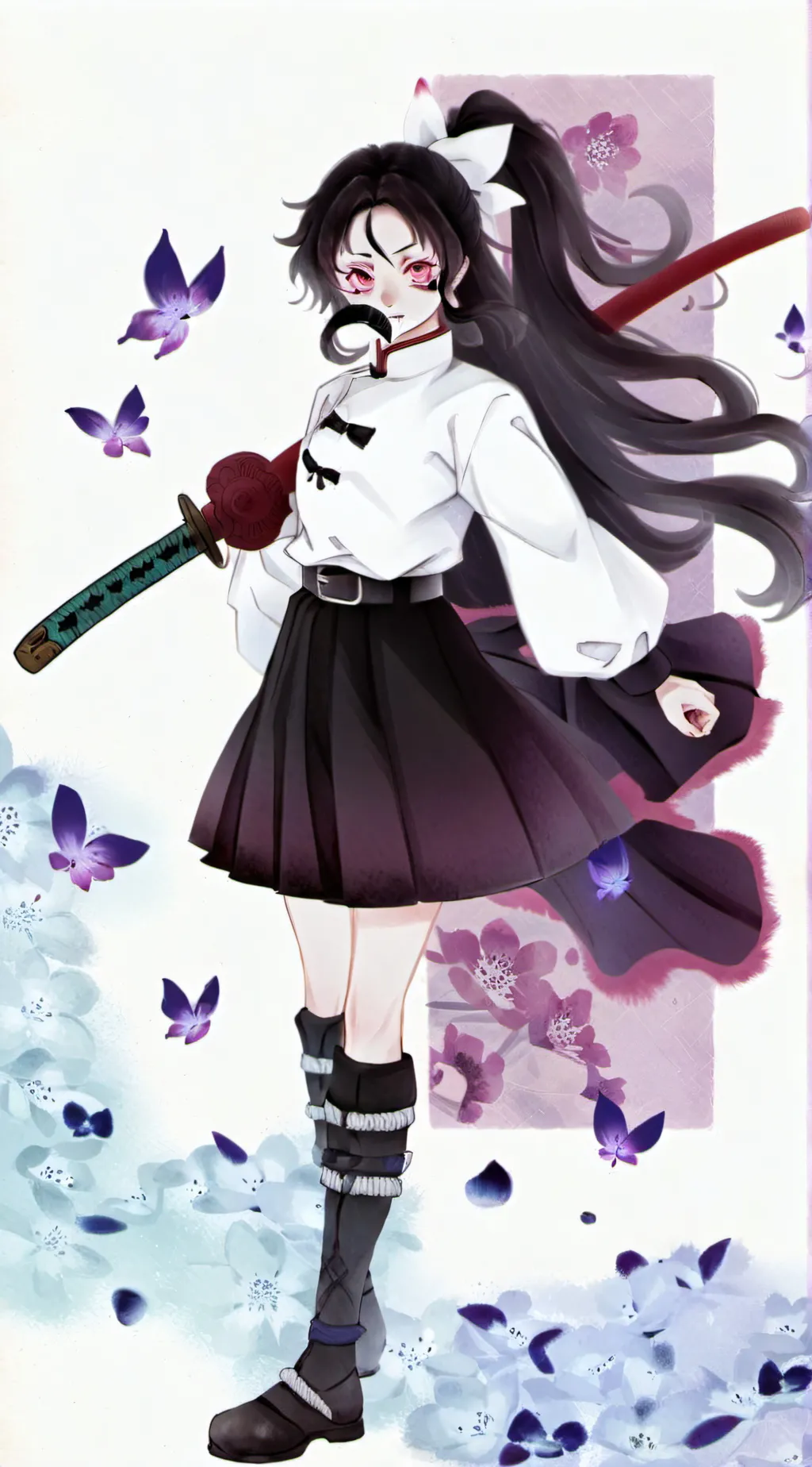 ai character: kanao tsuyuri background