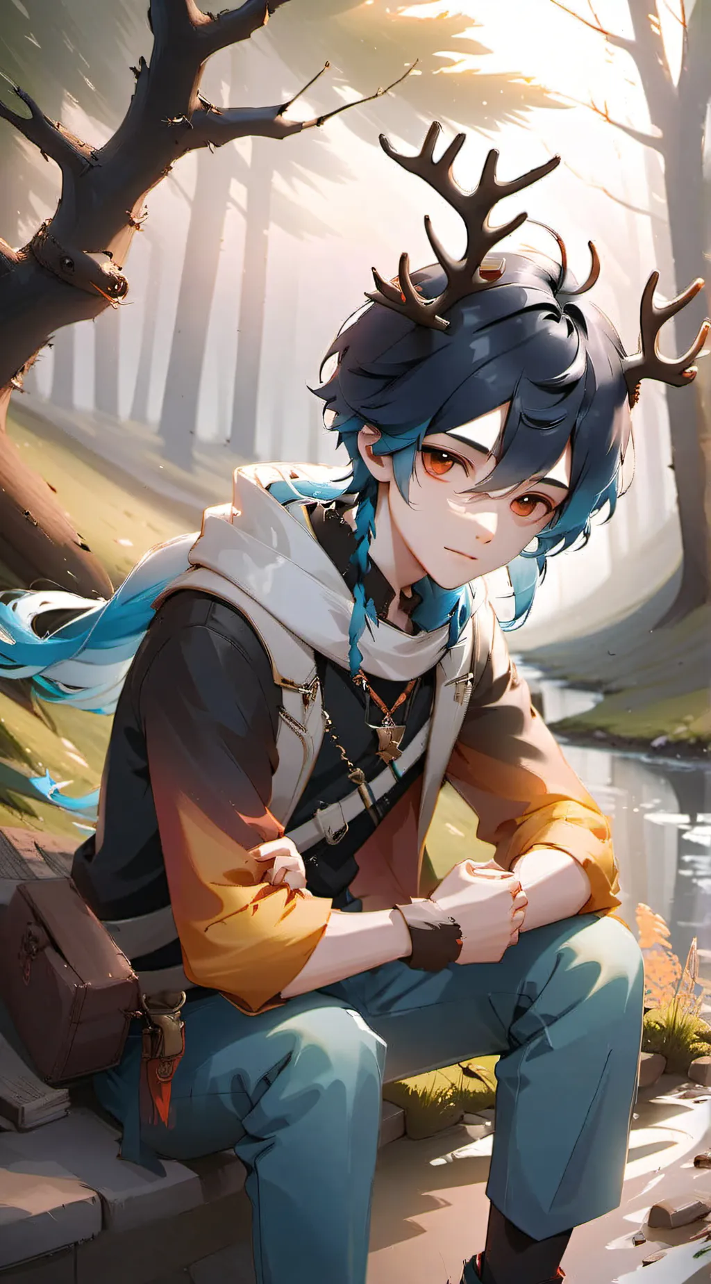 ai character: Leo background