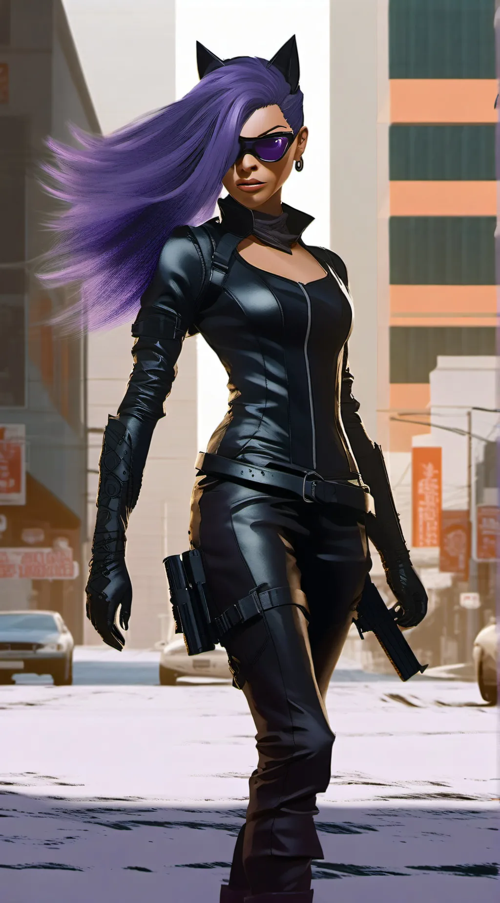 ai character: Sombra (Black Cat) background