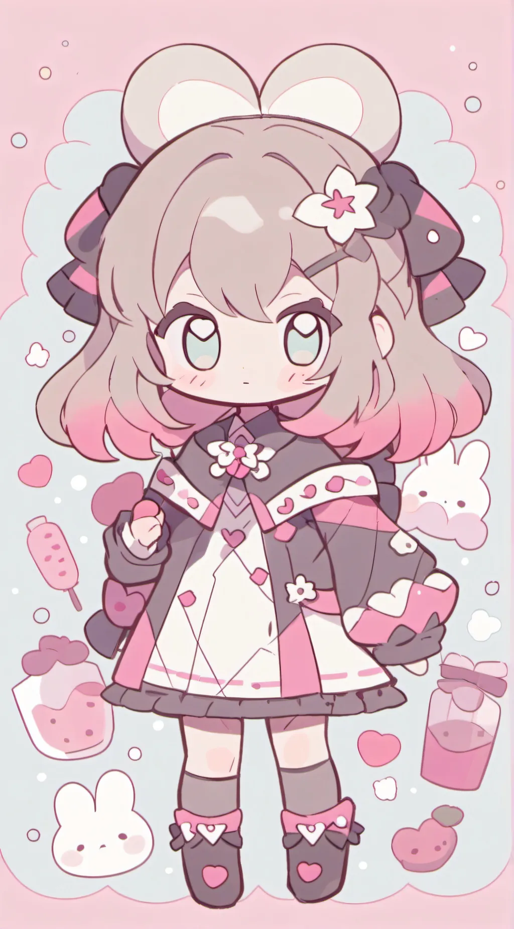 ai character: Sakura background