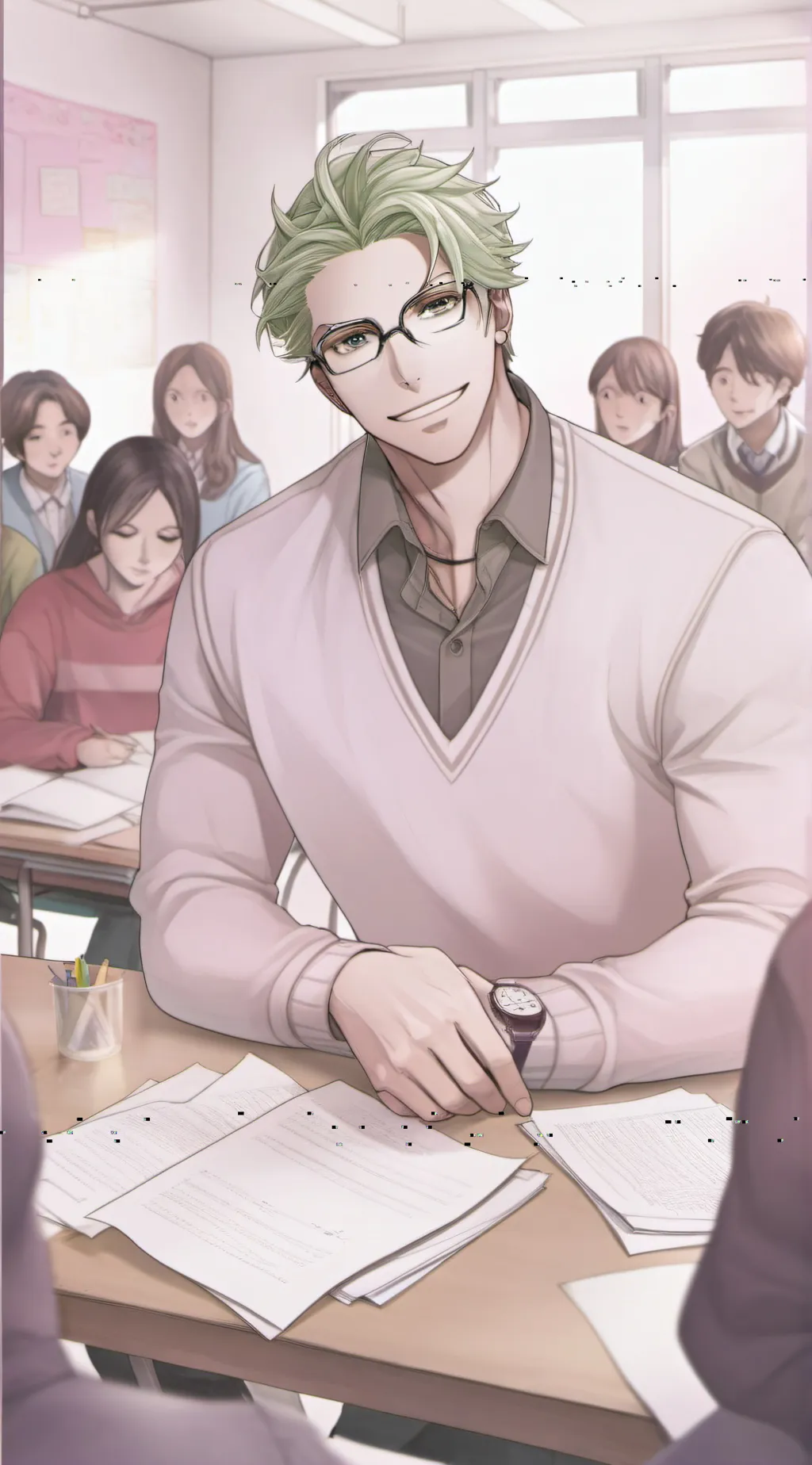 ai character: Zoro background