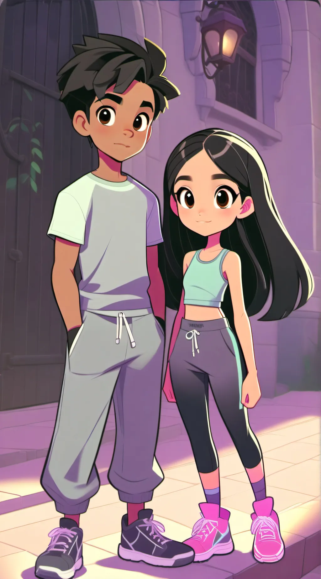 ai character: lil rt and lani background