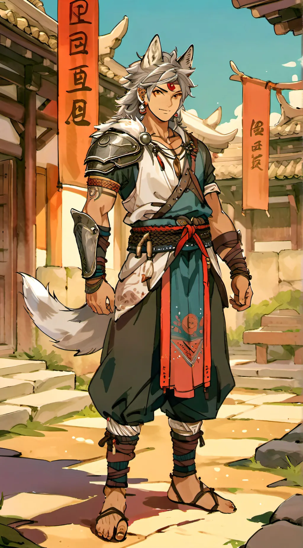 ai character: Demon slayer background