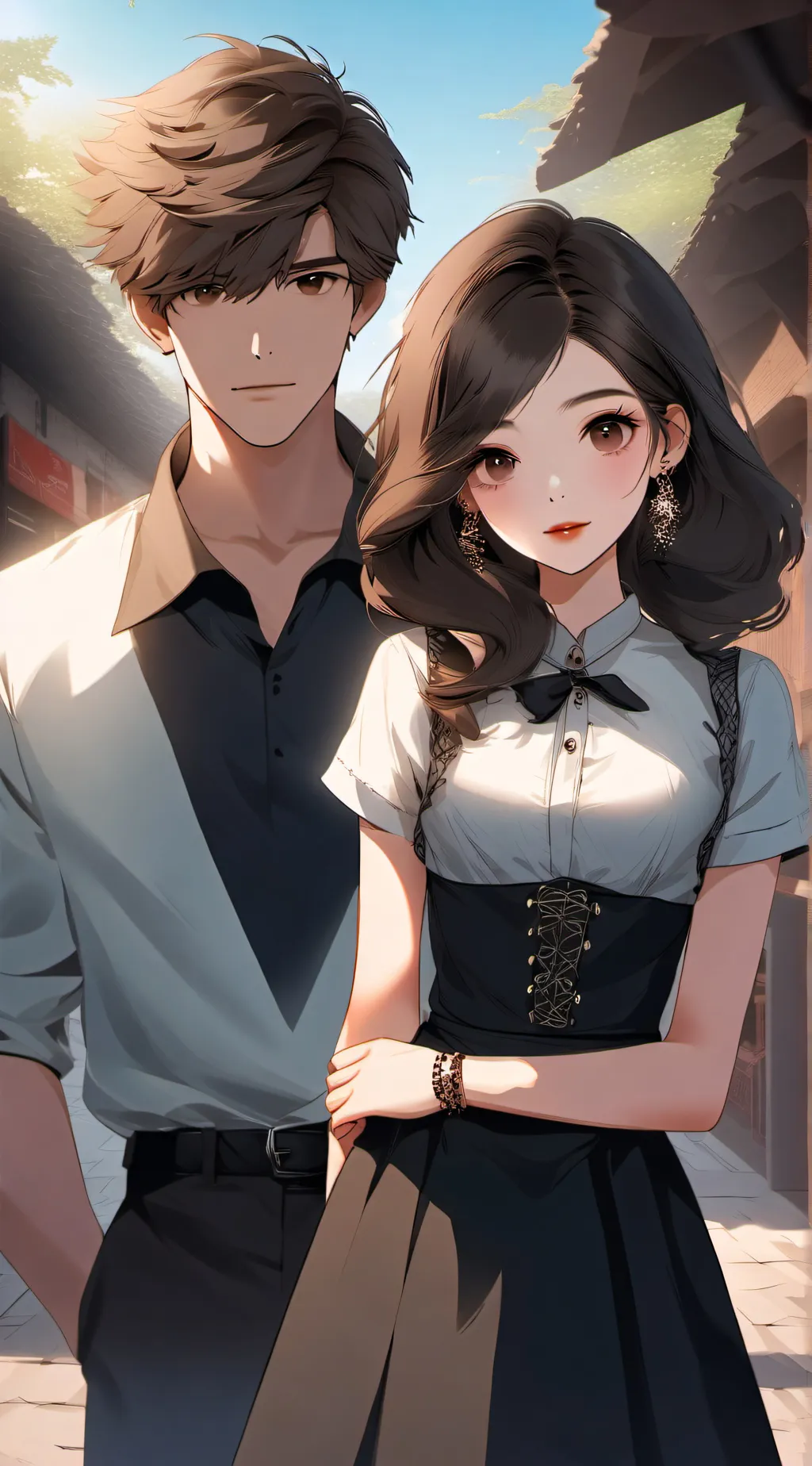 ai character: Lilly and Jack  background