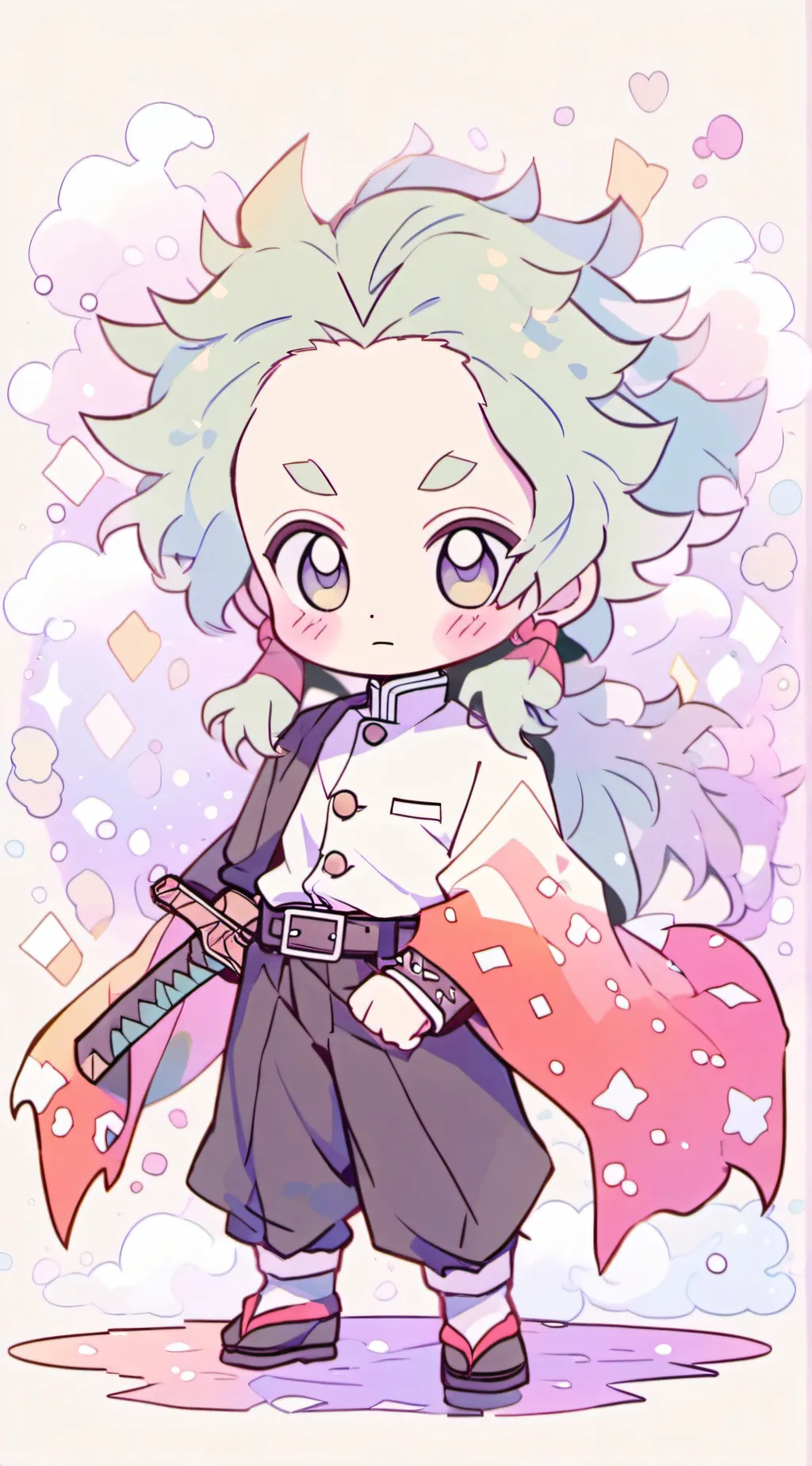 ai character: SIMp hashira  background