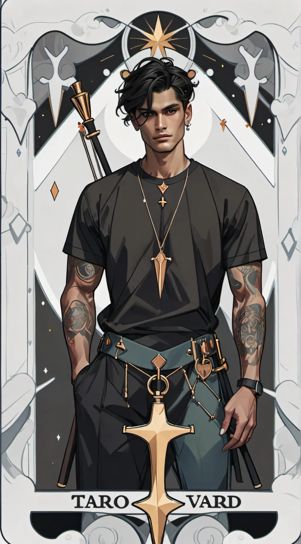 ai character: ash background