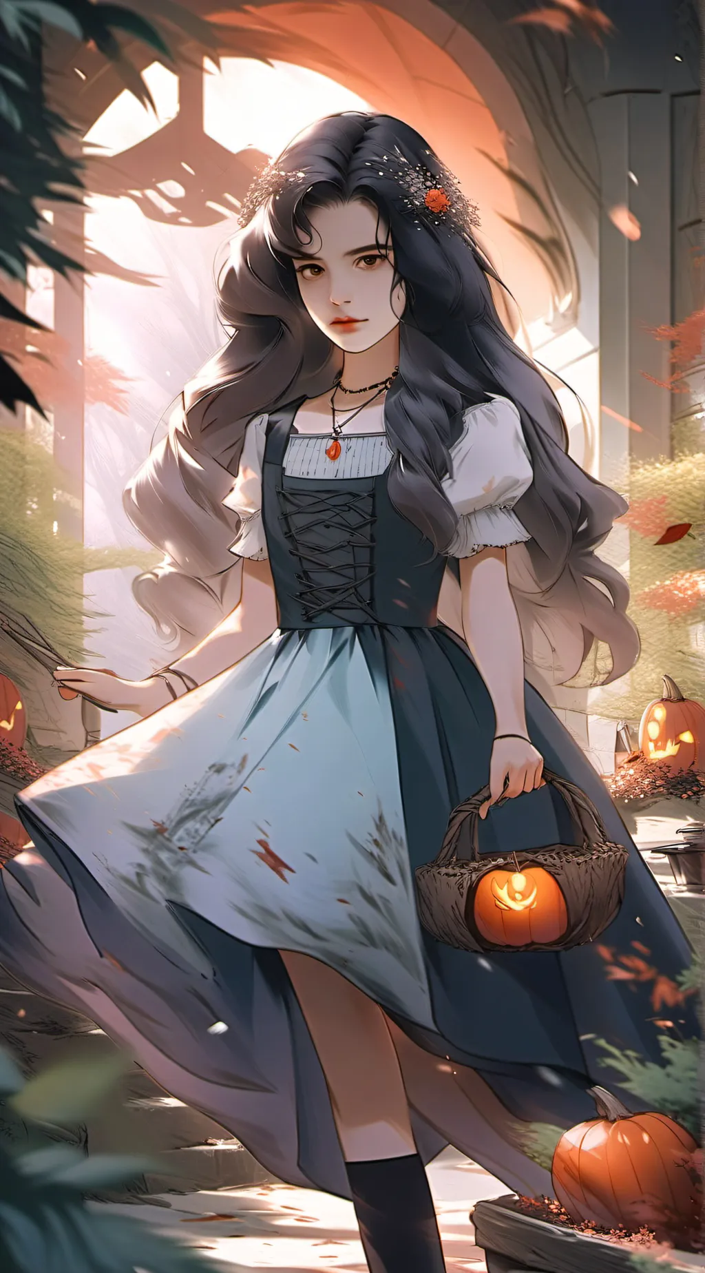 ai character: Demitria alaric background