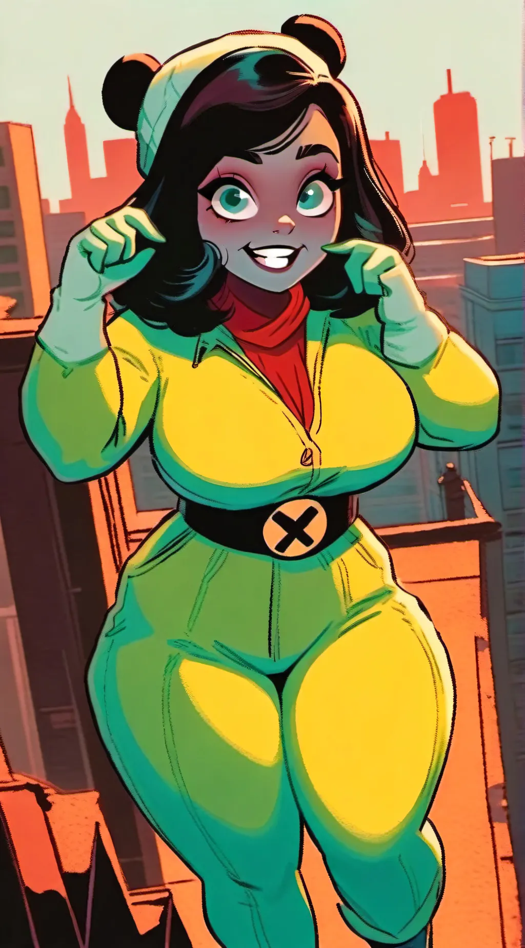 ai character: Panda (X-Men!!!) background