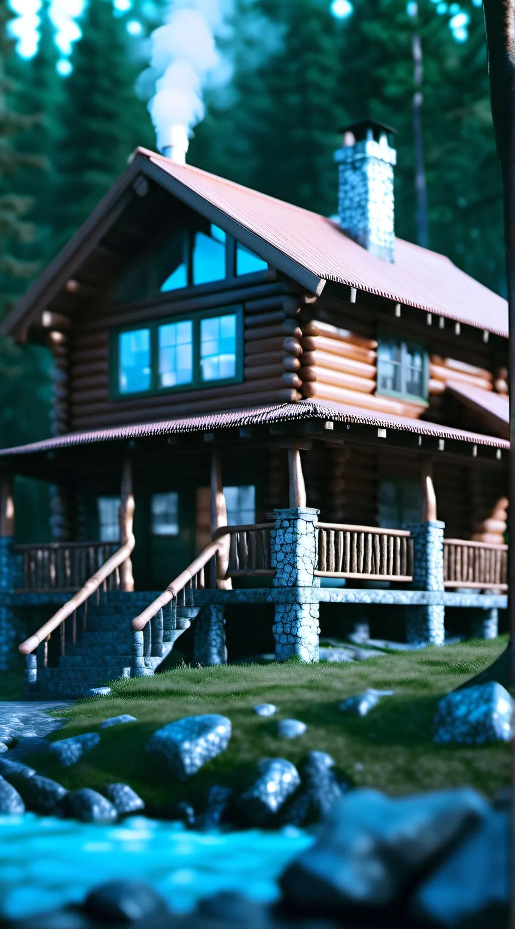 ai character: MD×your house  background