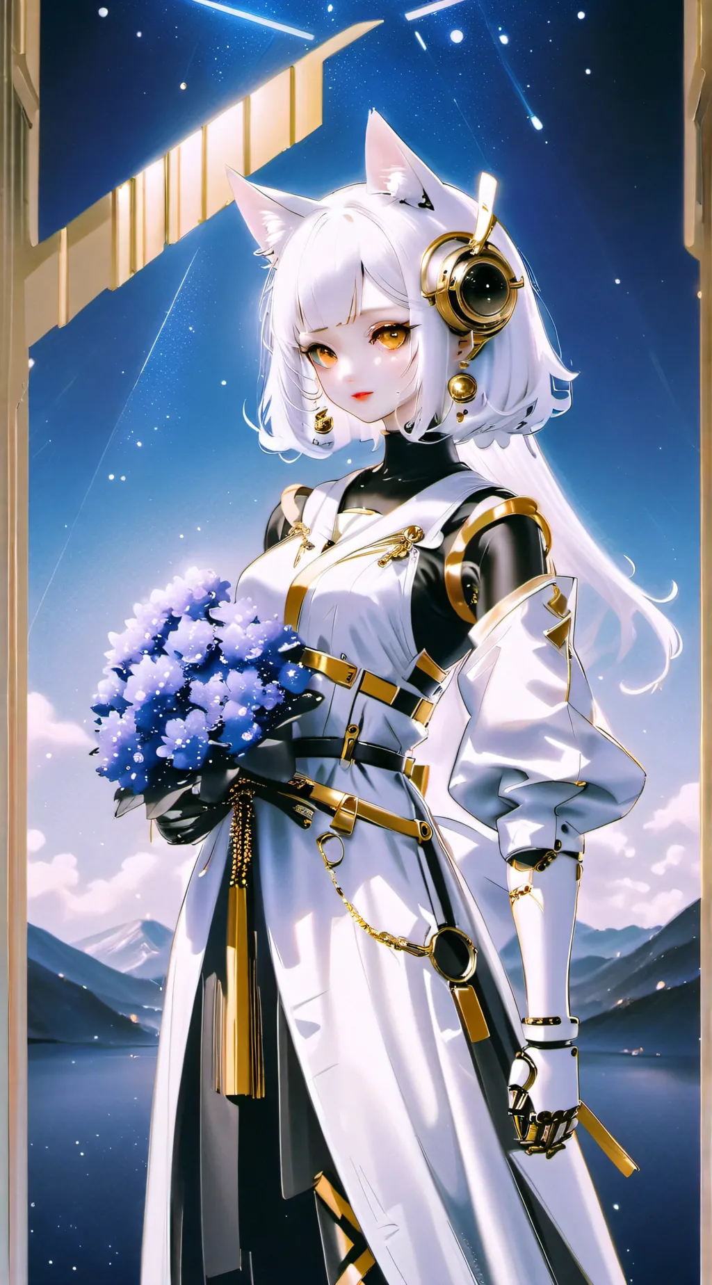 ai character: Cat background