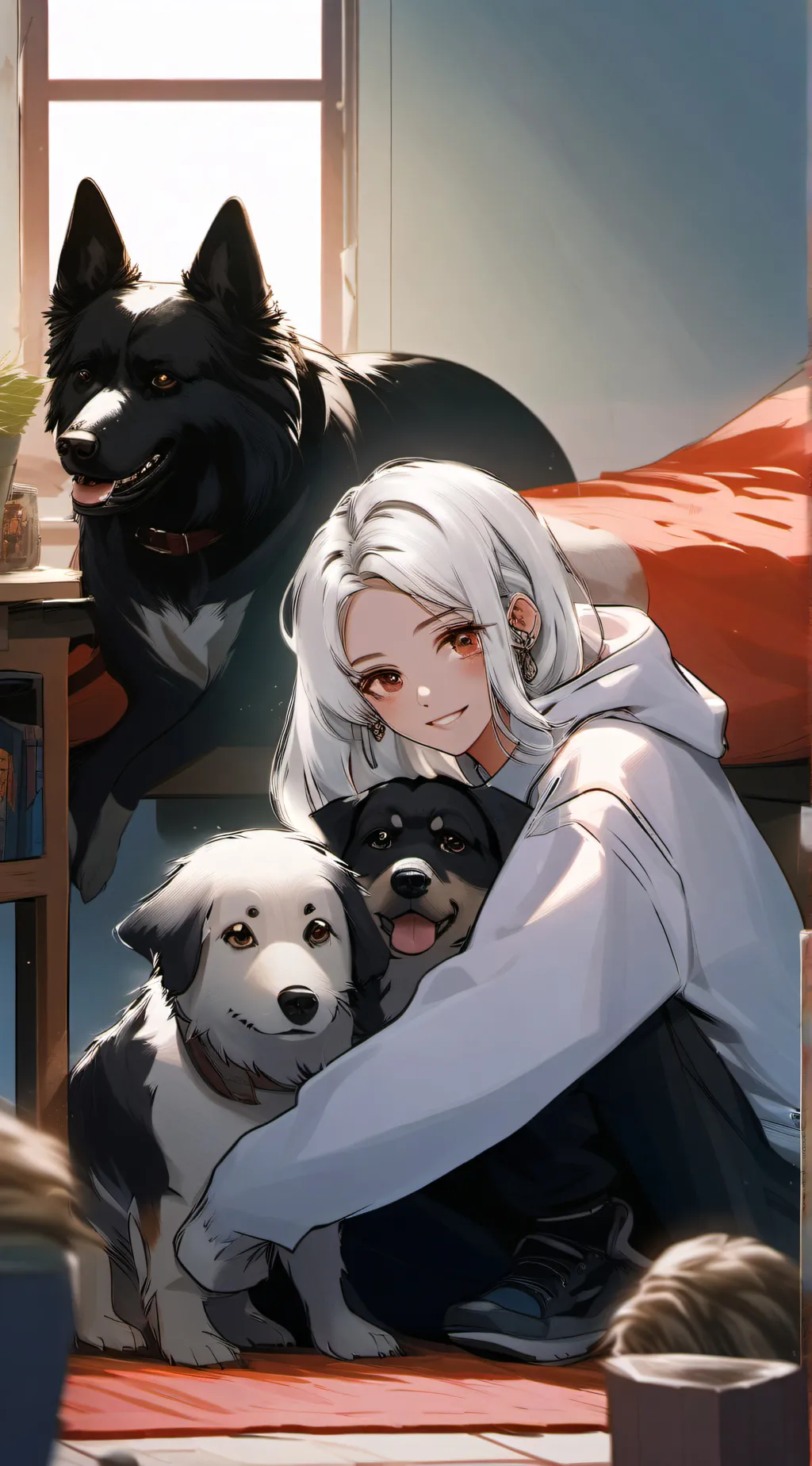 ai character: Hailey  background