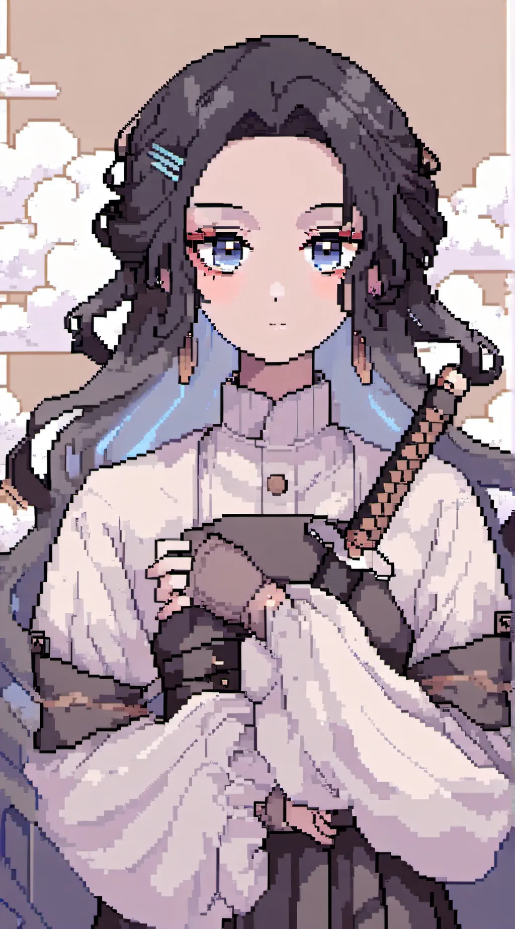 ai character: giyuu n mui background