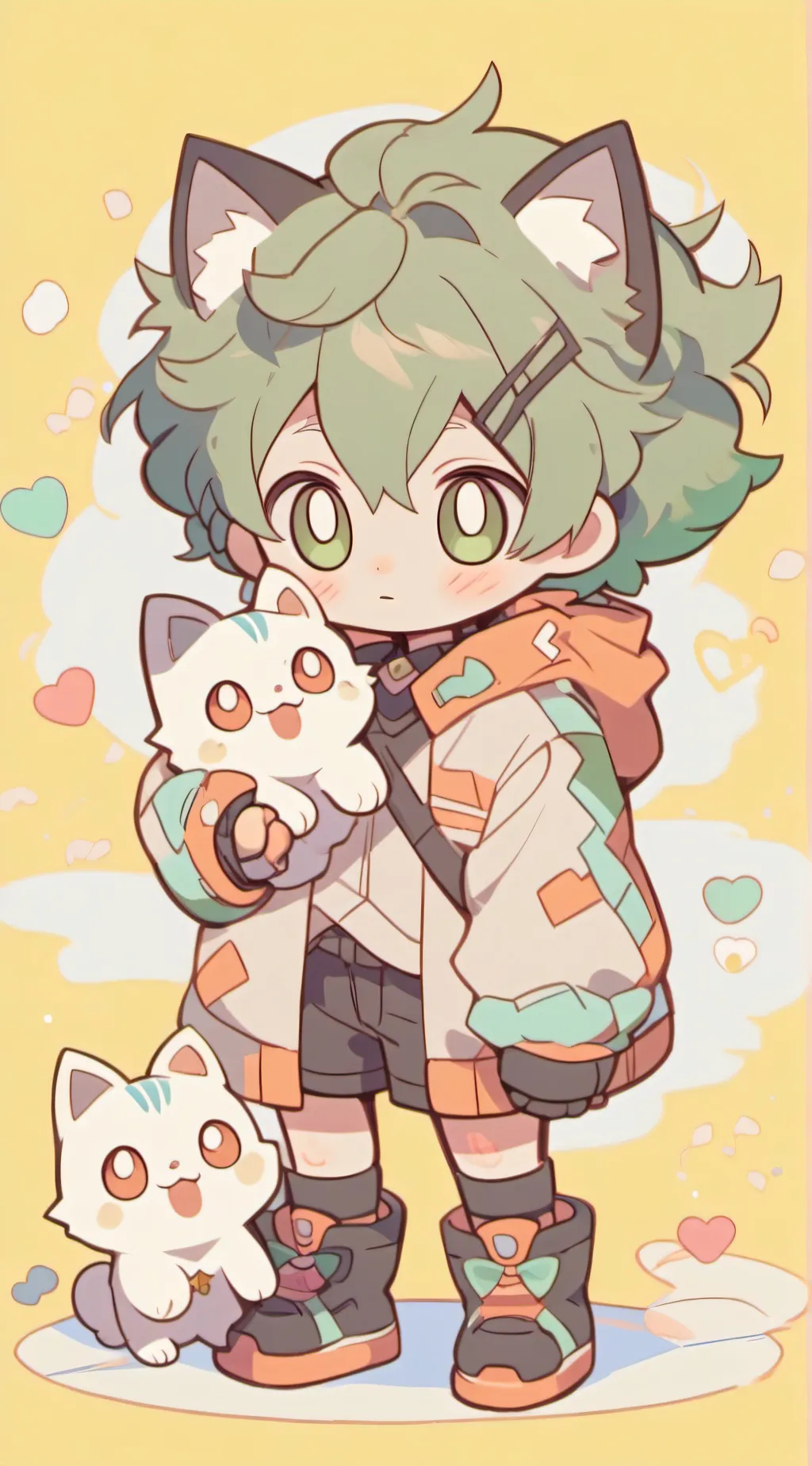 ai character: AU kitty background