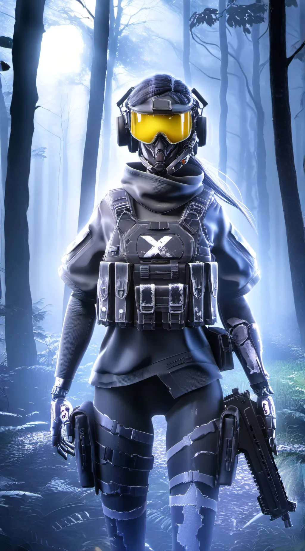 ai character: Uzi (zombie drone) background