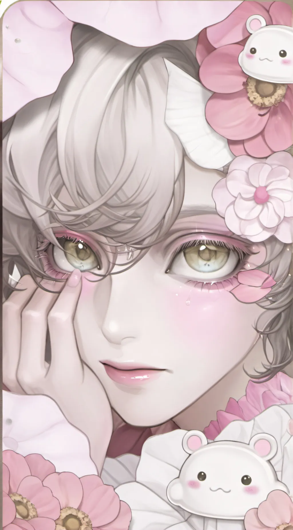 ai character: {^ strawberry^} background