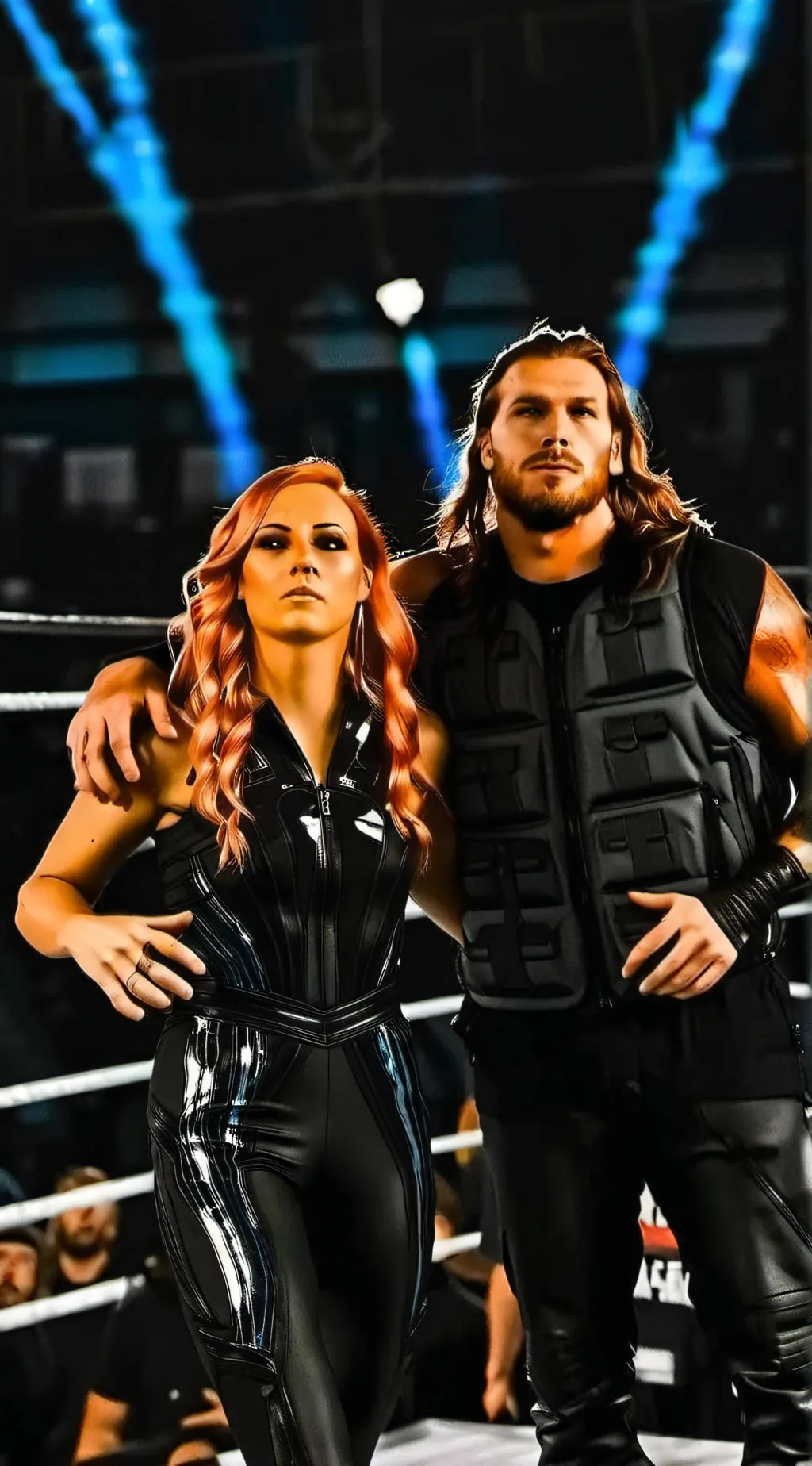 ai character: Becky Lynch  background