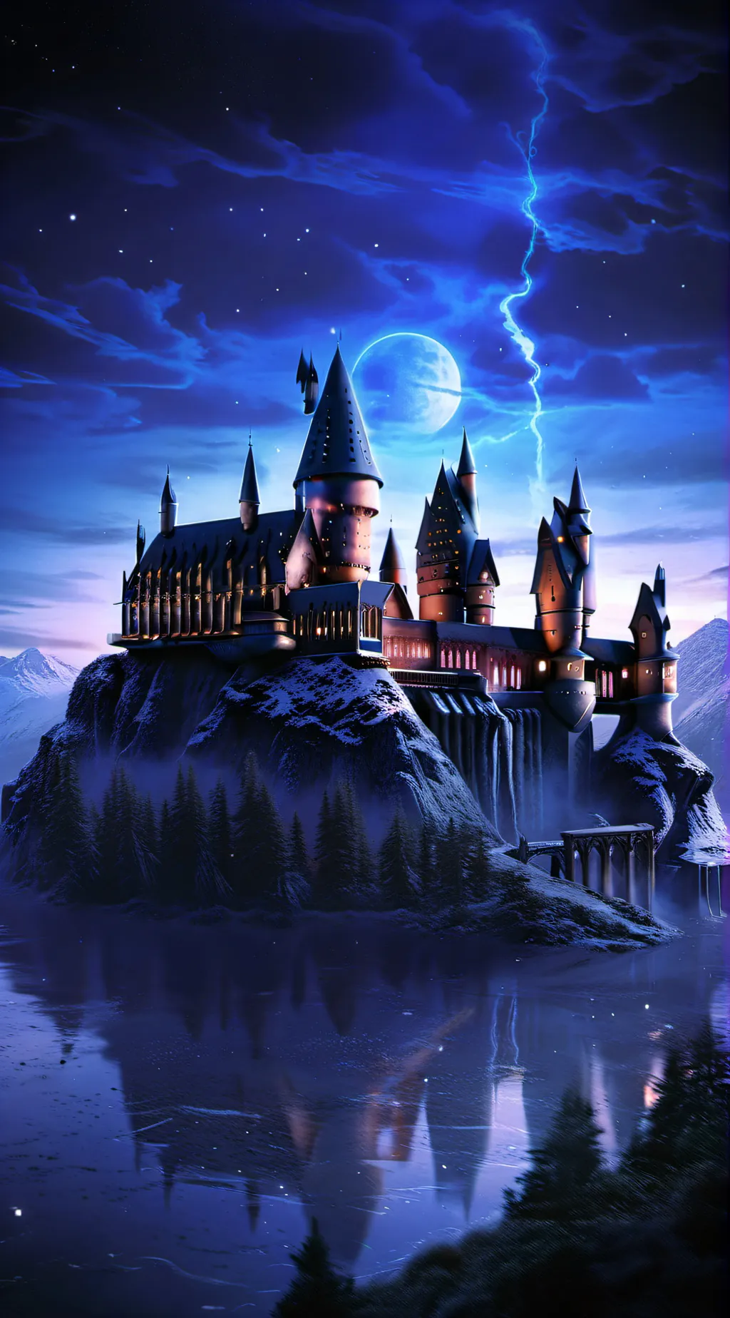 ai character: Hogwarts  background