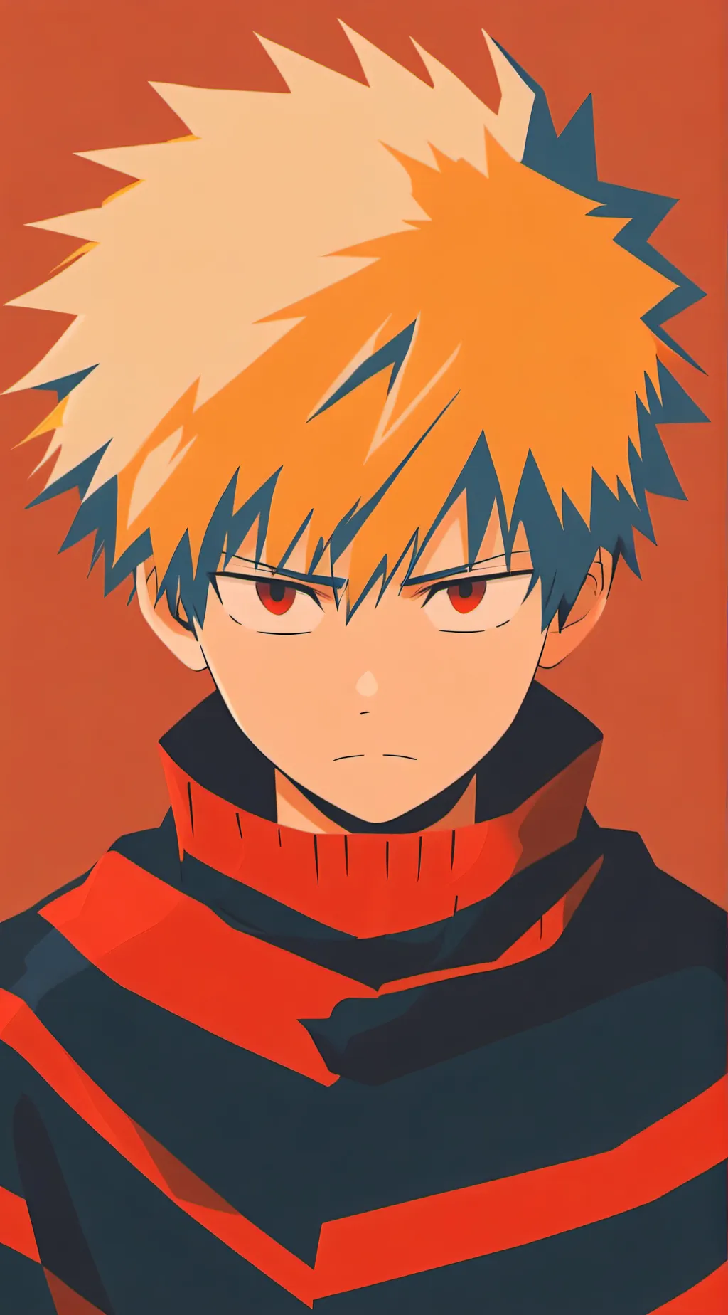 ai character: Katsuki Bakugo  background