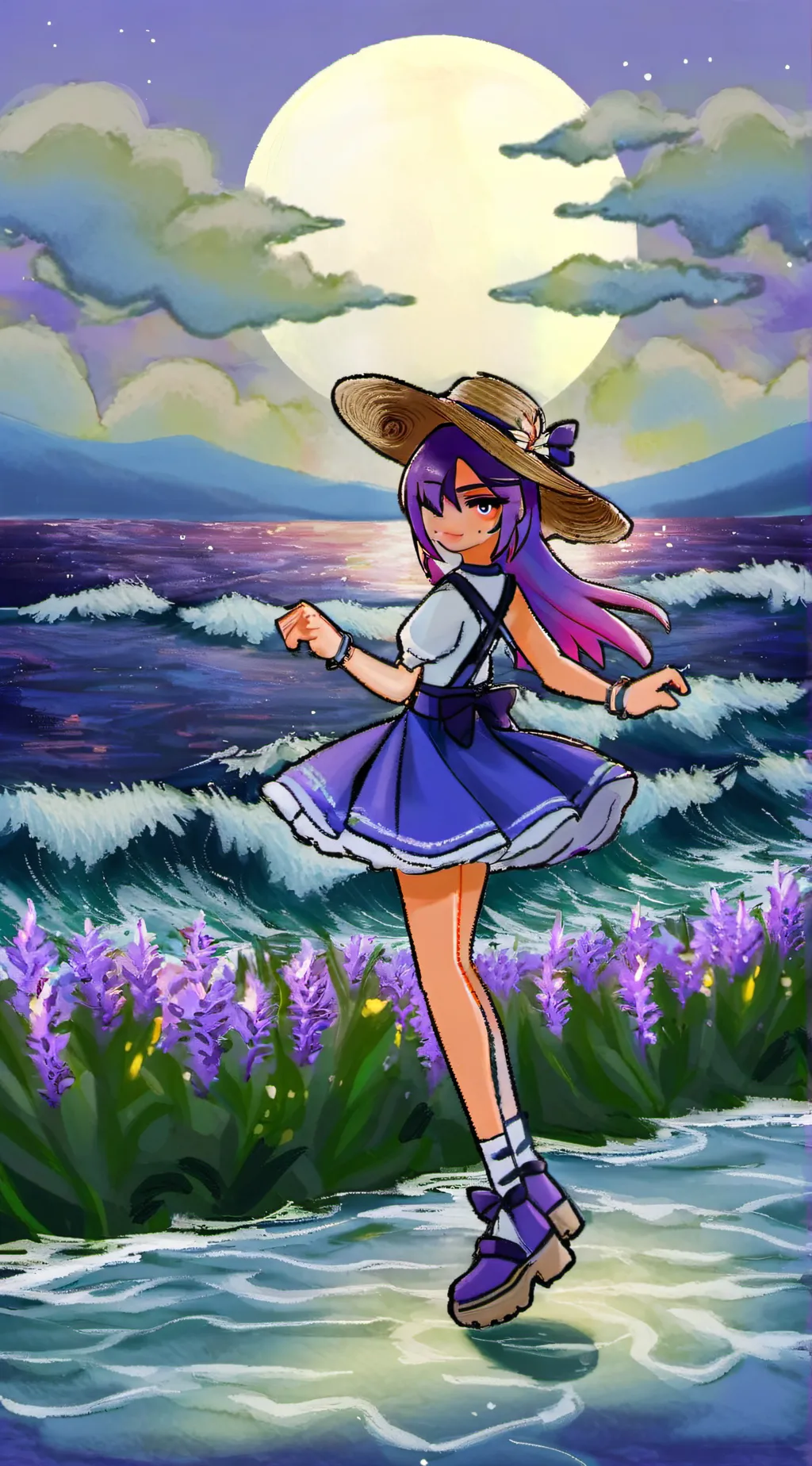 ai character: Lily or Yatziry background