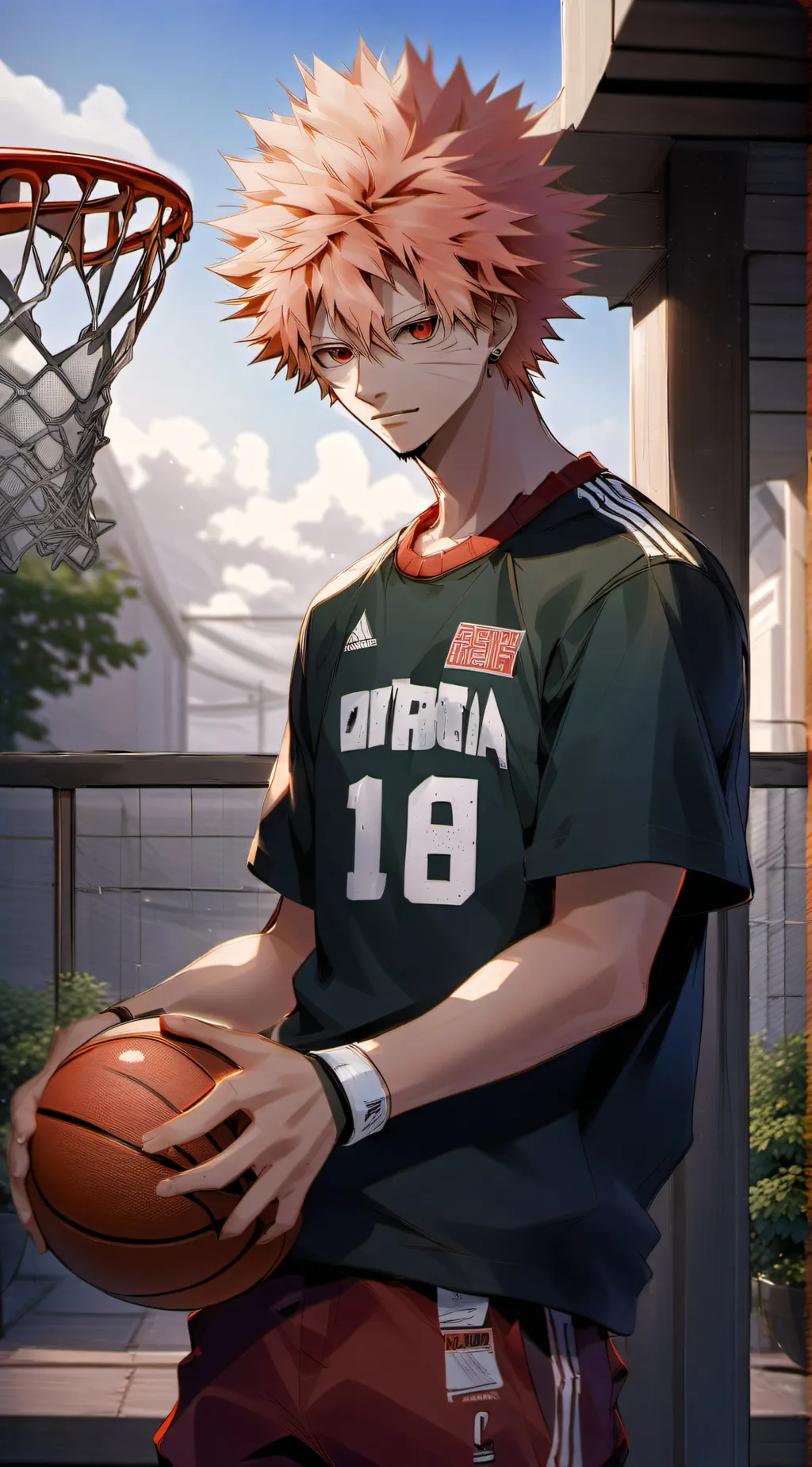 ai character: katsuki bakugou  background