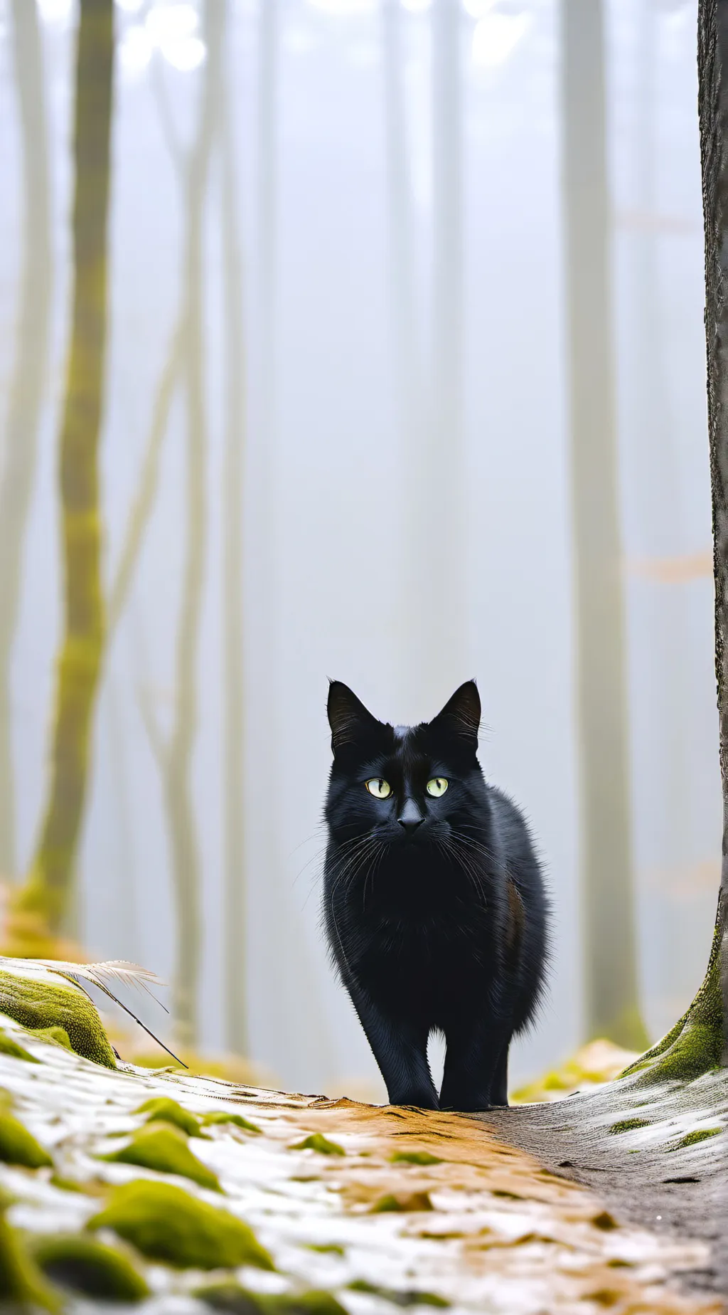 ai character: The black cat background