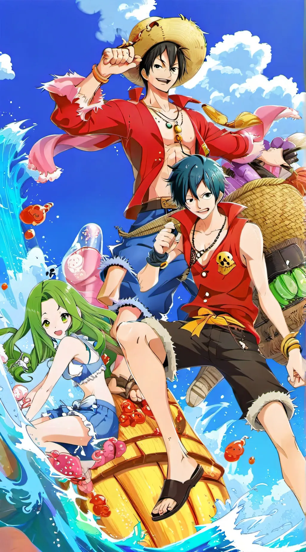 ai character: One piece background