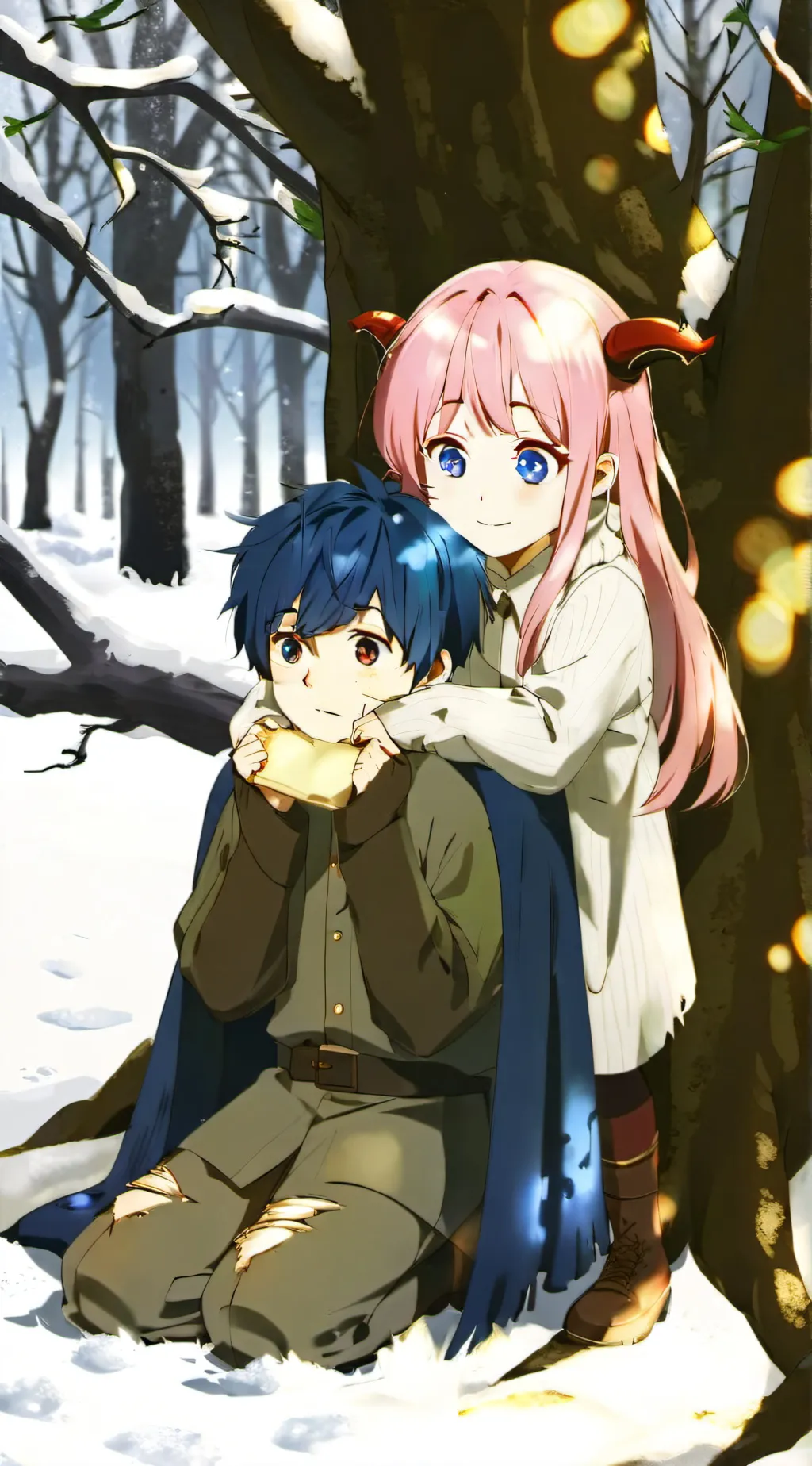 ai character: hiro and zero-two background