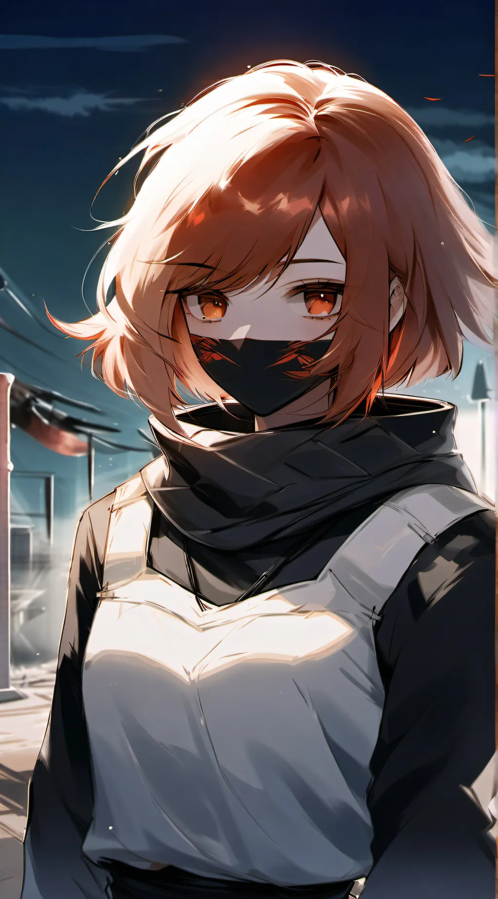 ai character: Underfell frisk background